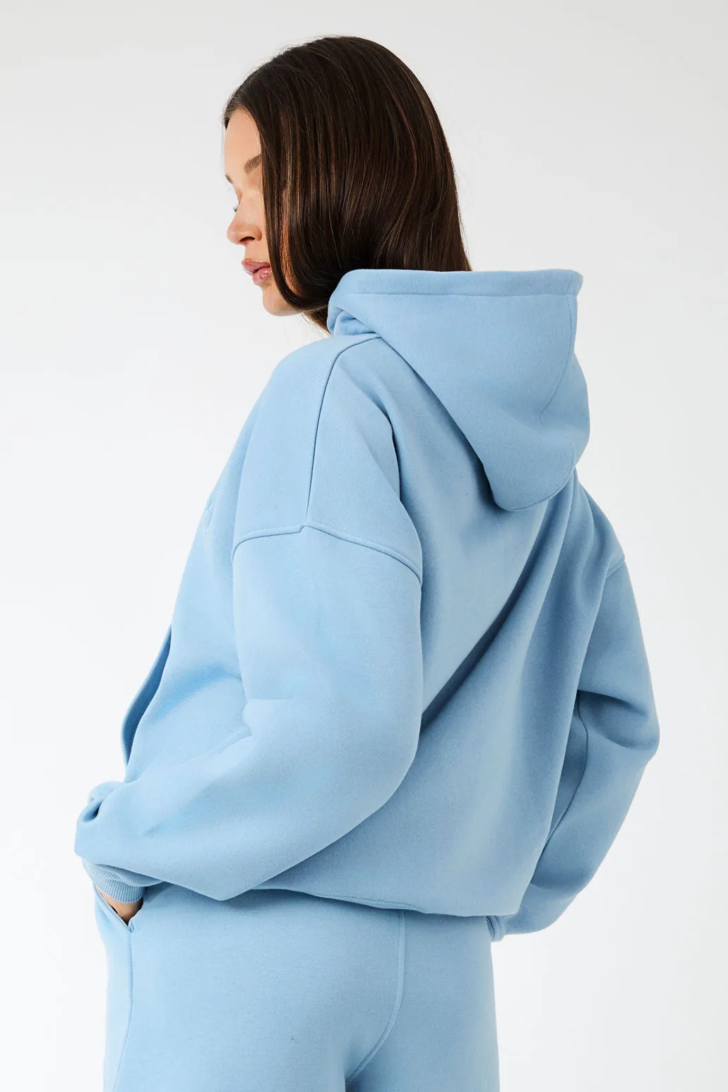 Kaiia Slogan Oversized Hoodie Steel Blue sold by Kaiia the label product image thumbnail 5