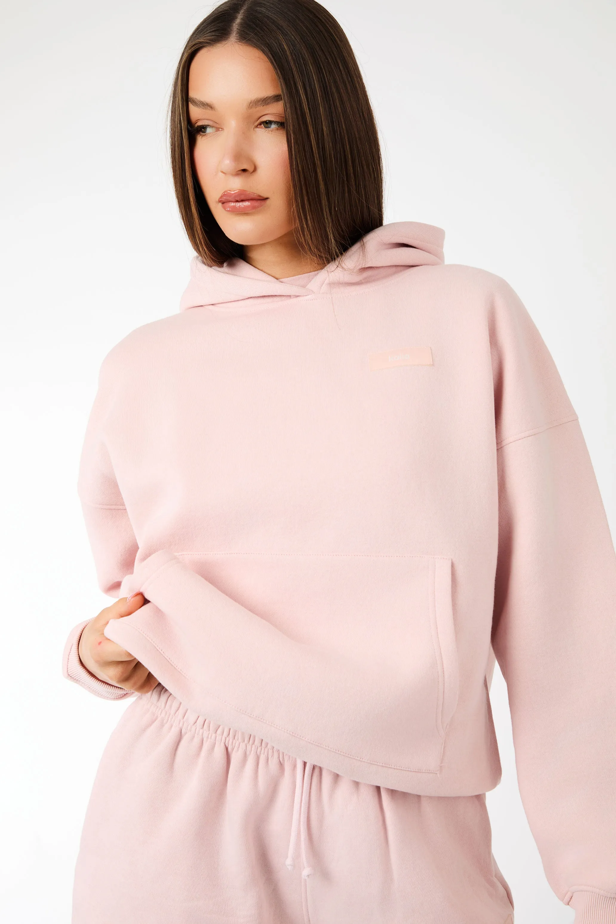 Kaiia Label Logo Oversized Hoodie Dusty Pink sold by Kaiia the label product image thumbnail 4