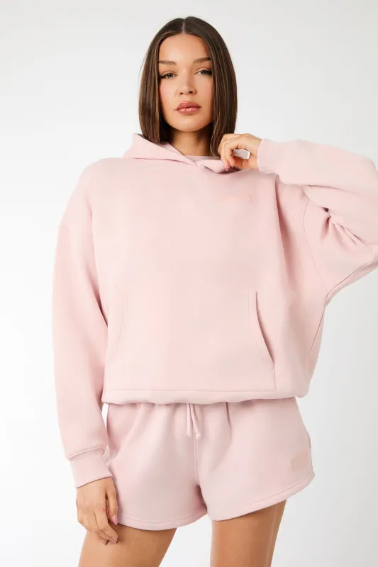 Kaiia Label Logo Oversized Hoodie Dusty Pink made by Kaiia the label