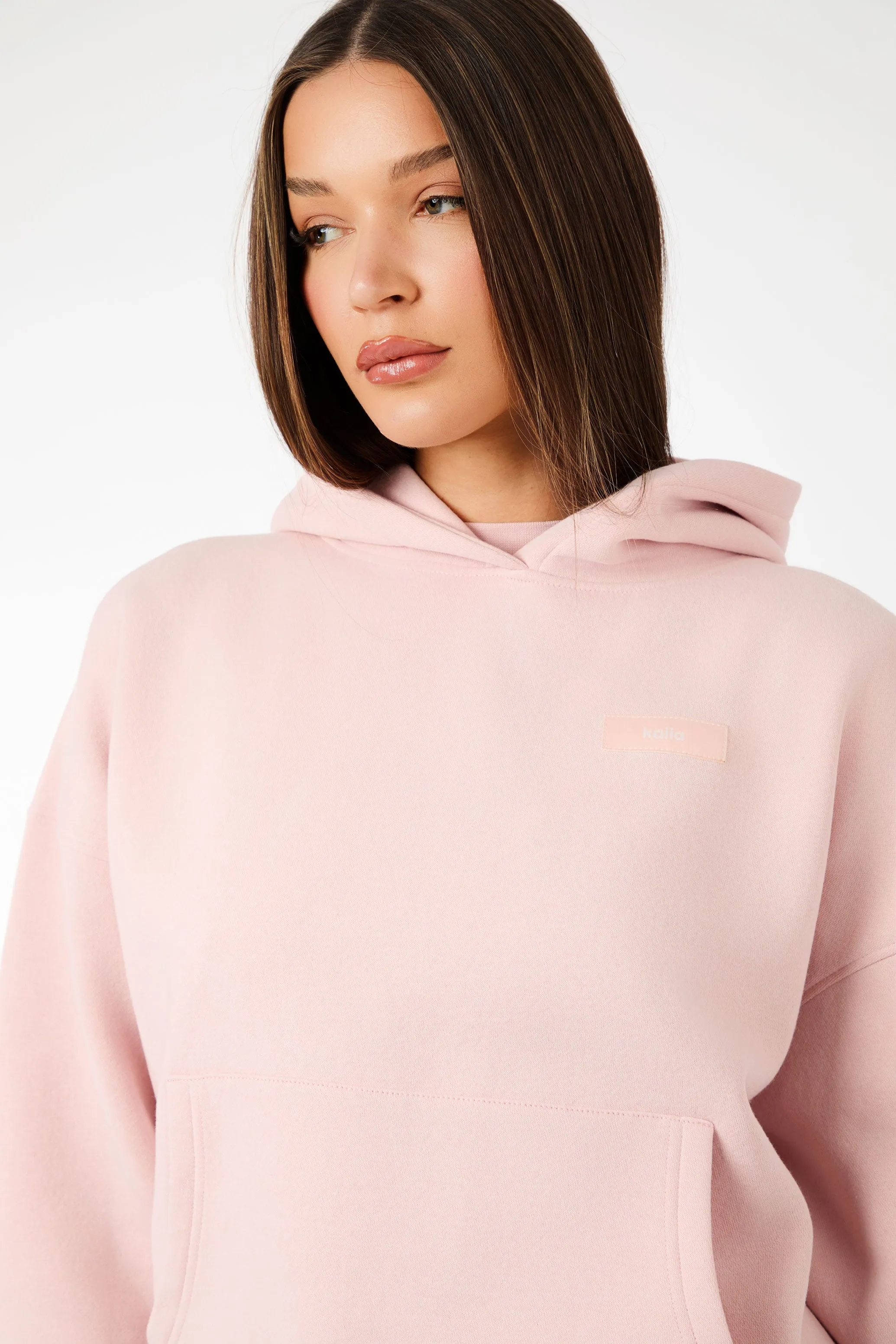 Kaiia Label Logo Oversized Hoodie Dusty Pink sold by Kaiia the label product image thumbnail 2
