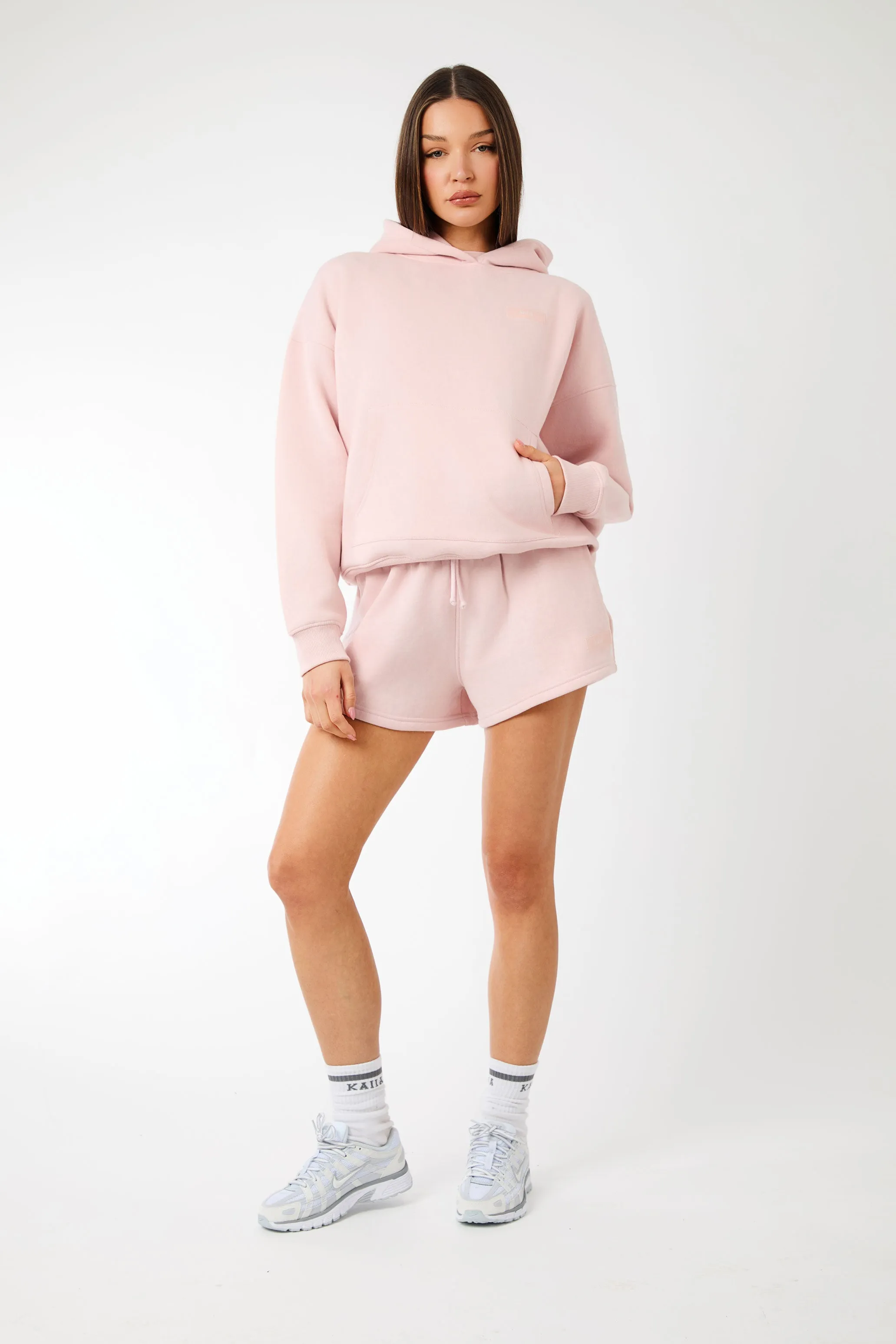 Kaiia Label Logo Oversized Hoodie Dusty Pink sold by Kaiia the label product image thumbnail 3