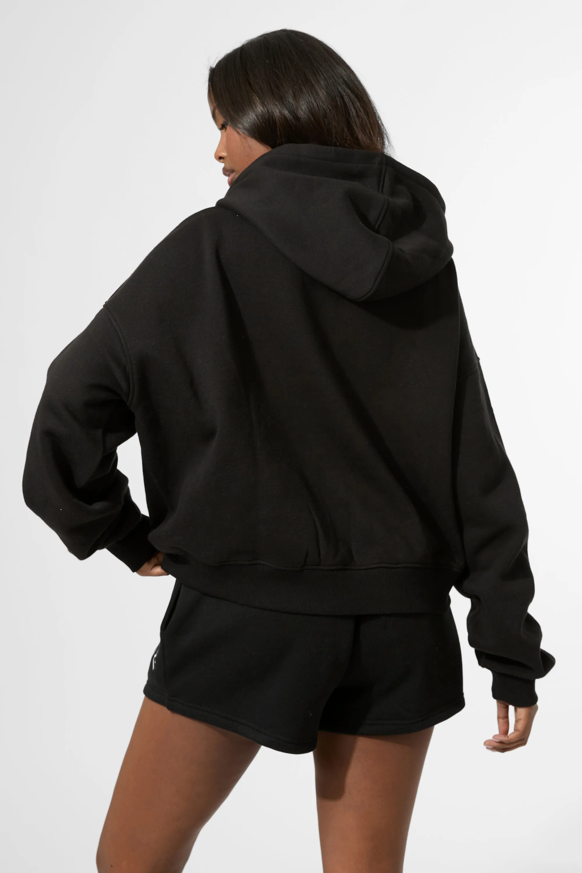 Kaiia KTL Logo Quarter Zip Hoodie Black sold by Kaiia the label product image thumbnail 4
