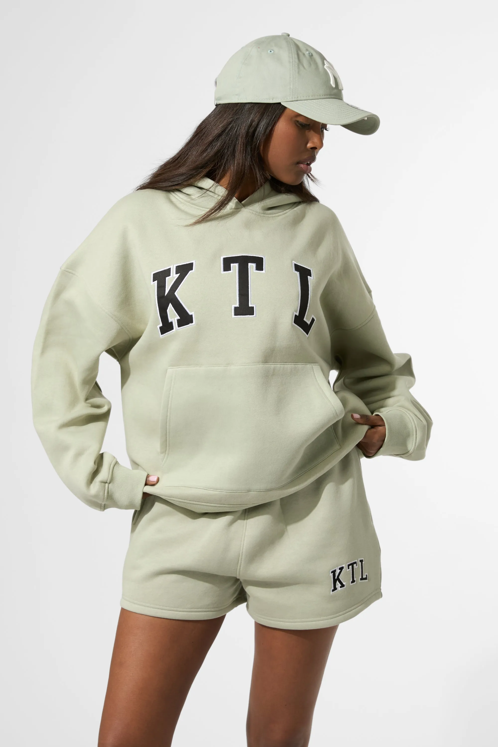 Kaiia KTL Logo Oversized Hoodie Sage sold by Kaiia the label product image thumbnail 4