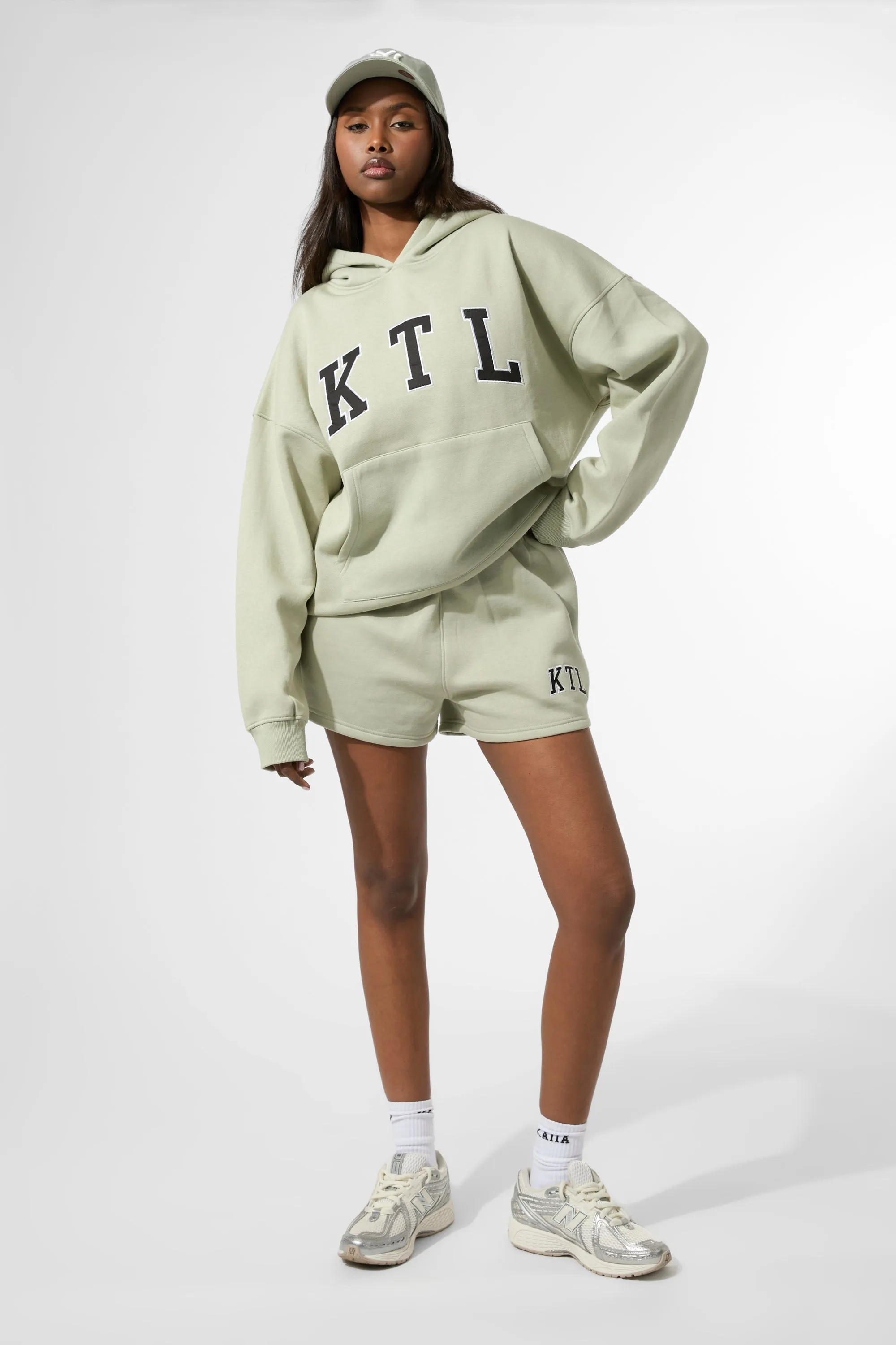 Kaiia KTL Logo Oversized Hoodie Sage sold by Kaiia the label product image thumbnail 5