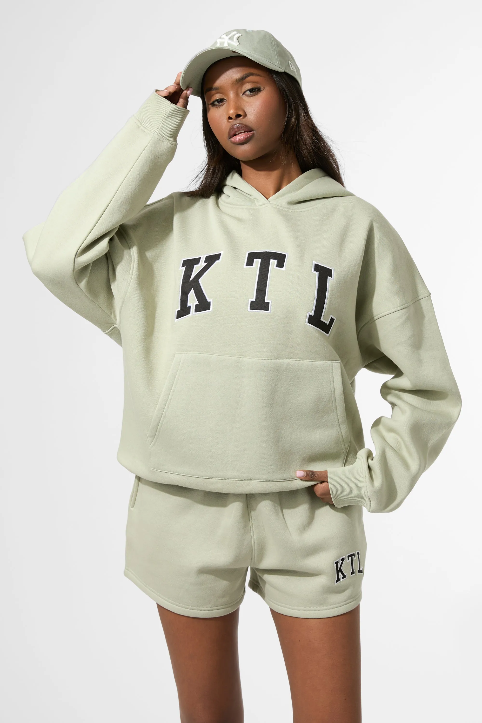 Kaiia KTL Logo Oversized Hoodie Sage sold by Kaiia the label