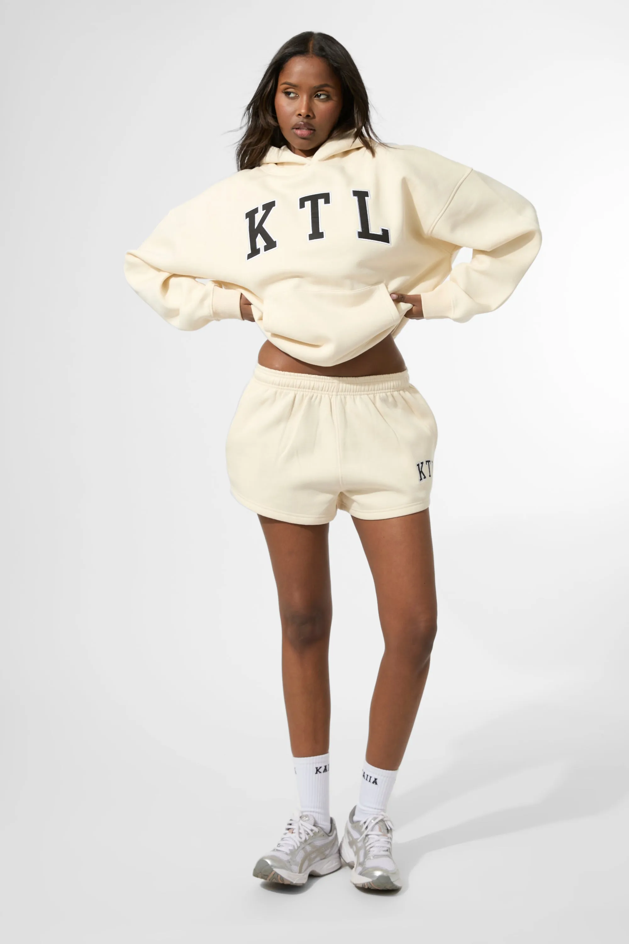 Kaiia KTL Logo Oversized Hoodie Buttercream sold by Kaiia the label product image thumbnail 4