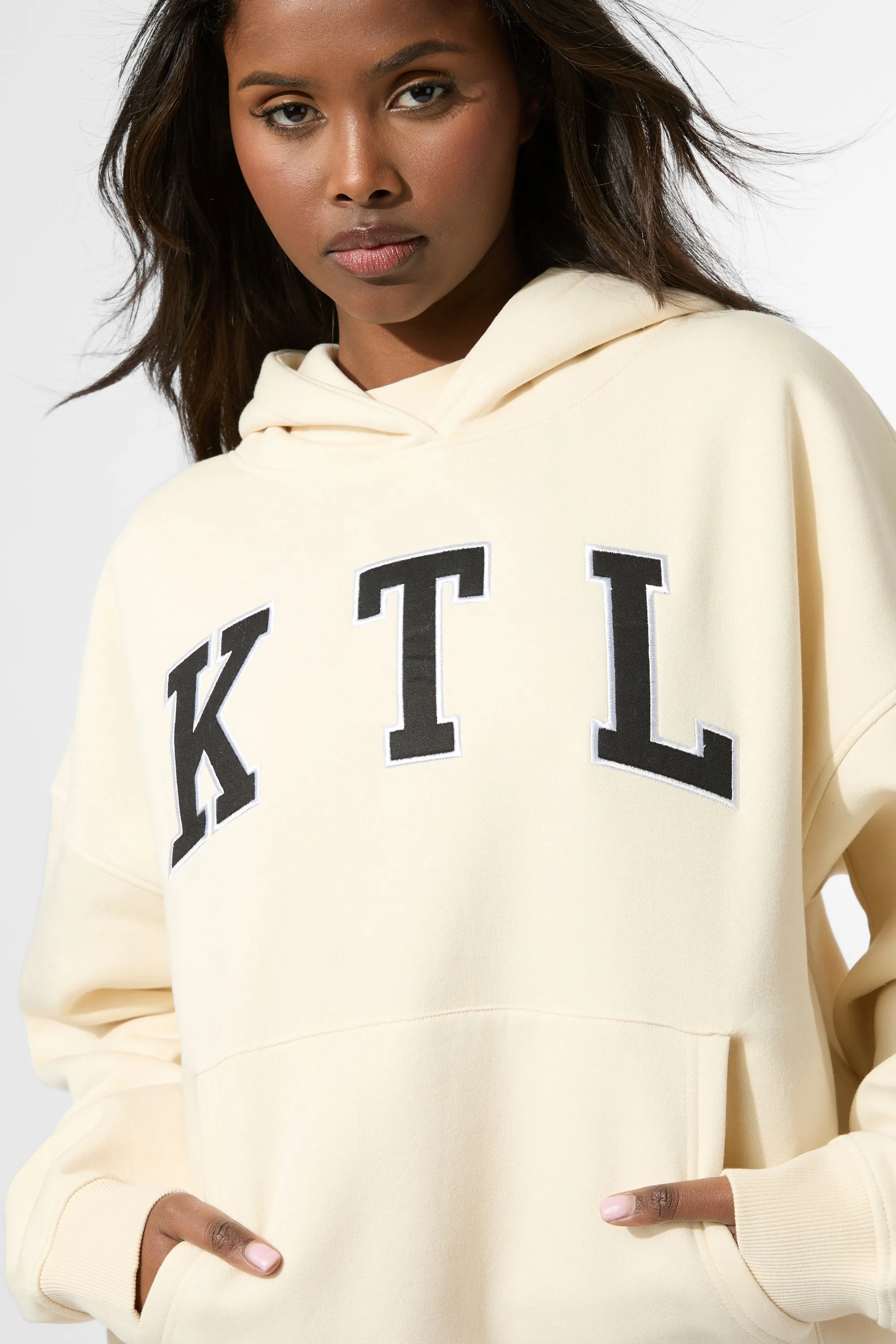 Kaiia KTL Logo Oversized Hoodie Buttercream sold by Kaiia the label product image thumbnail 2
