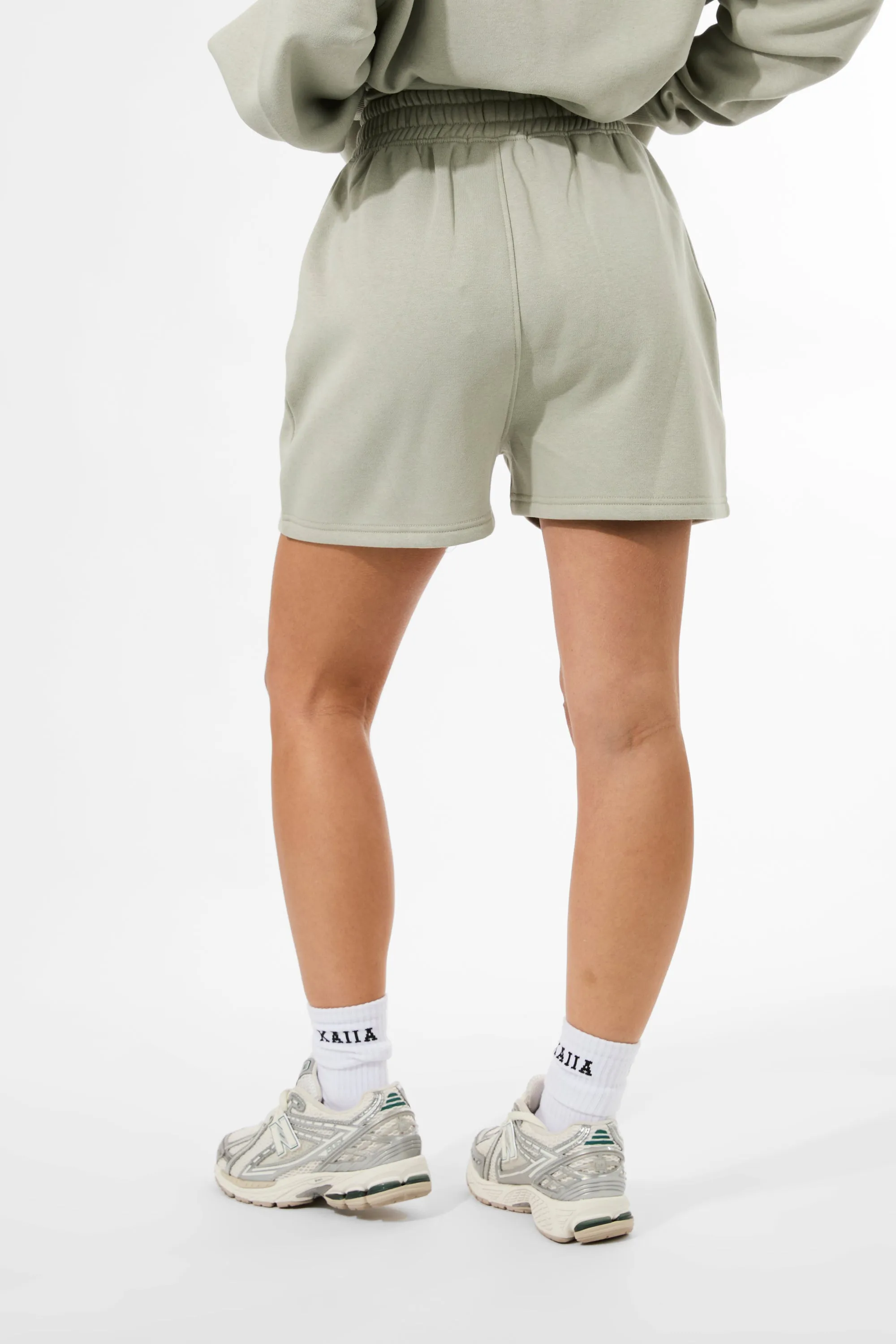 Kaiia Logo Sweat Shorts Matcha sold by Kaiia the label product image thumbnail 3