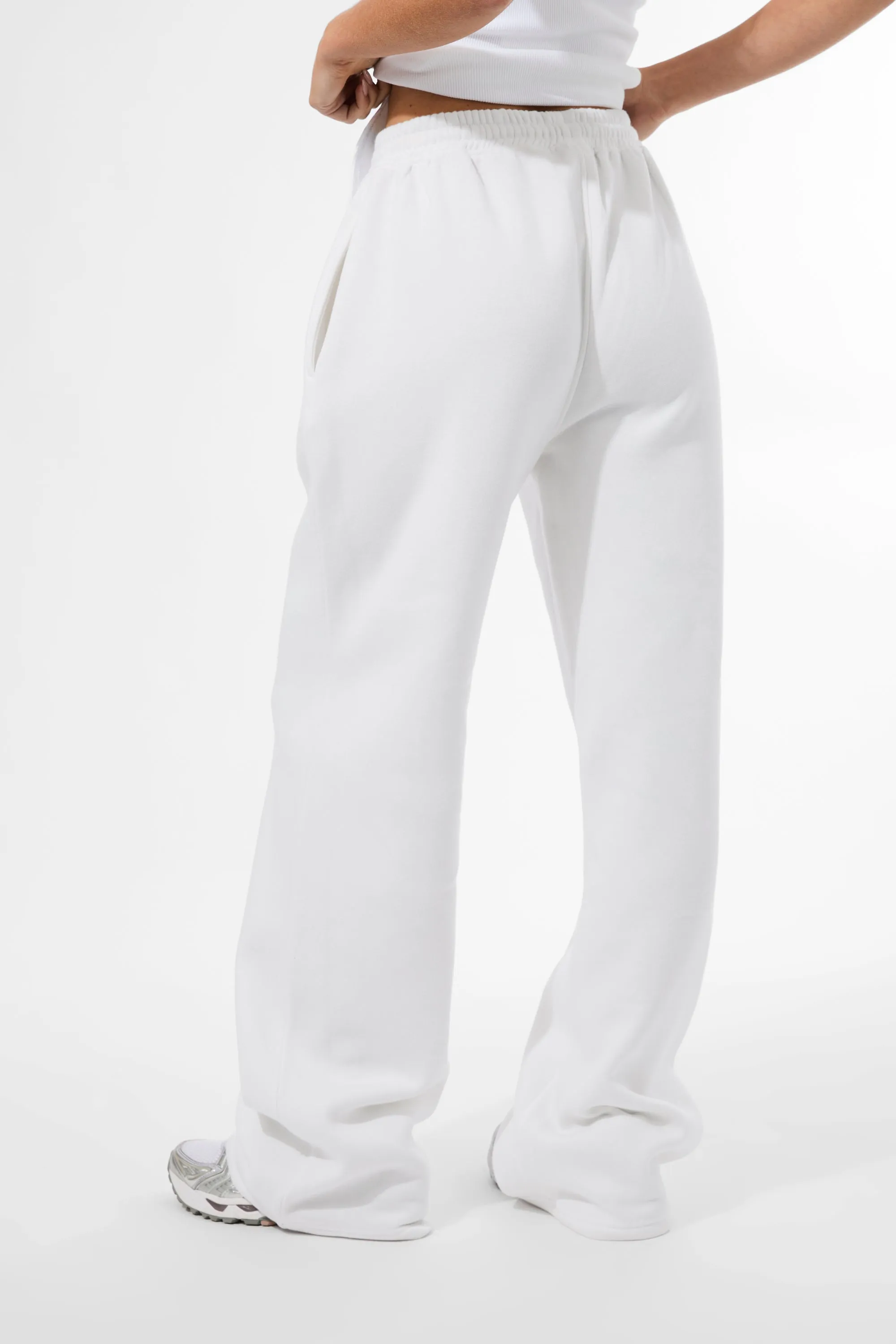Kaiia Rainbow Logo Wide Leg Joggers White sold by Kaiia the label product image thumbnail 5