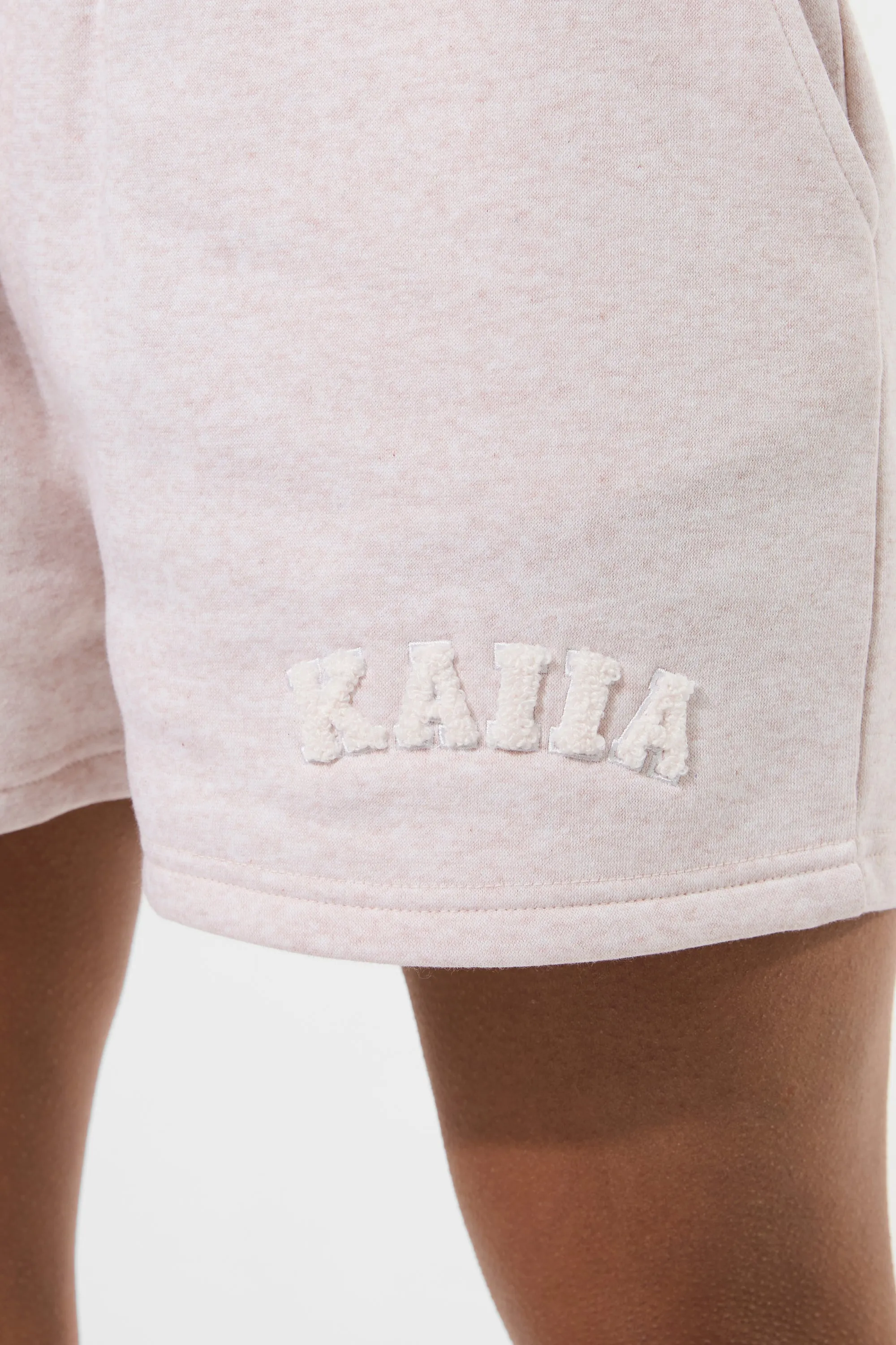 Kaiia Logo Sweat Shorts Oat sold by Kaiia the label product image thumbnail 4