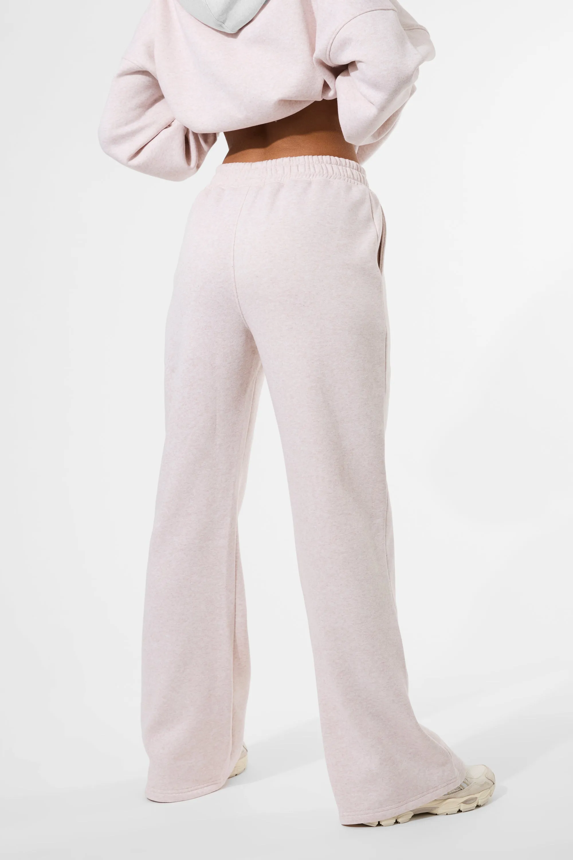 Kaiia Logo Wide Leg Joggers Oat sold by Kaiia the label product image thumbnail 3