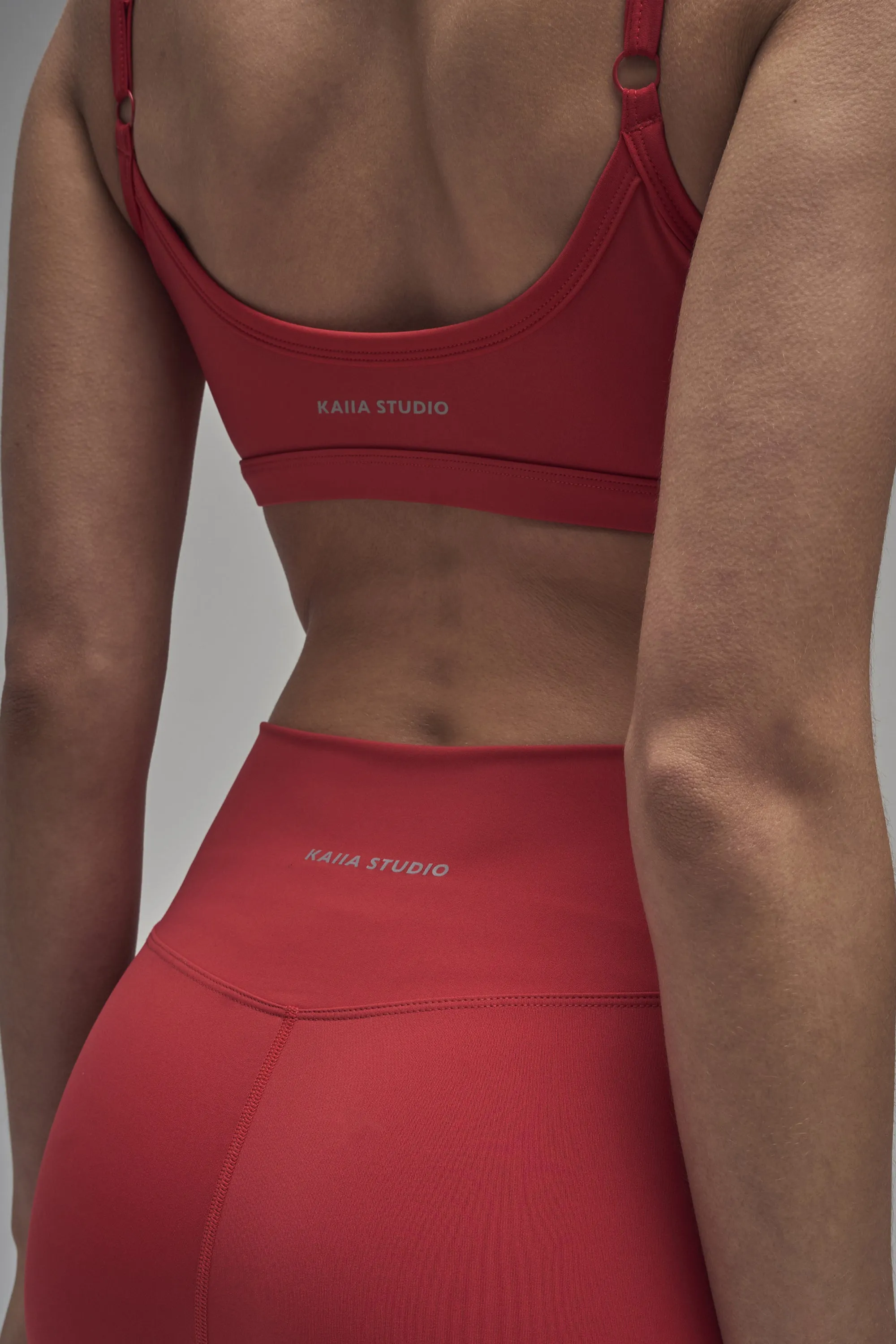 Kaiia Sculpt Scoop Neck Bralette Red sold by Kaiia the label product image thumbnail 4