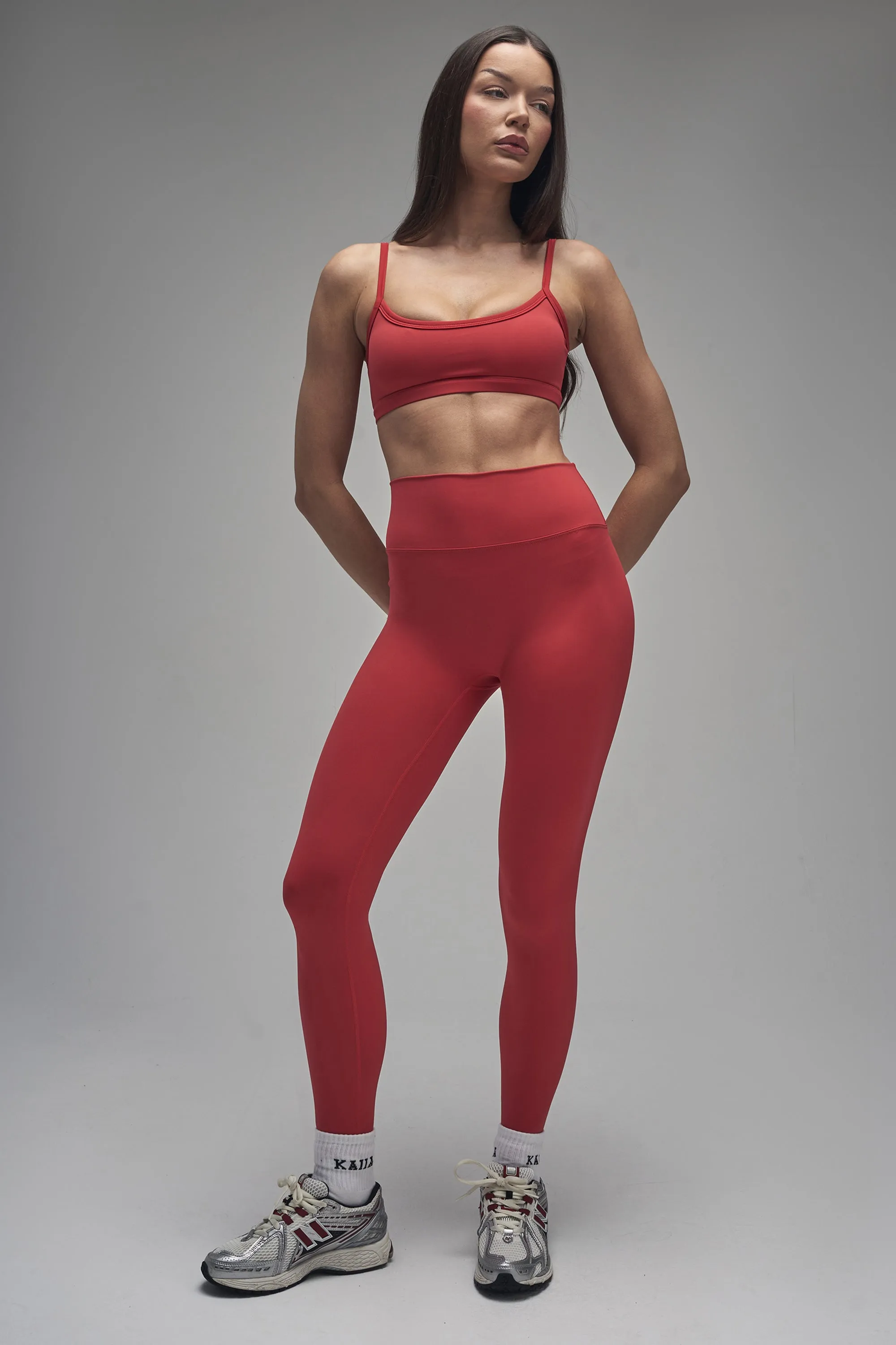 Kaiia Sculpt Scoop Neck Bralette Red sold by Kaiia the label product image thumbnail 3