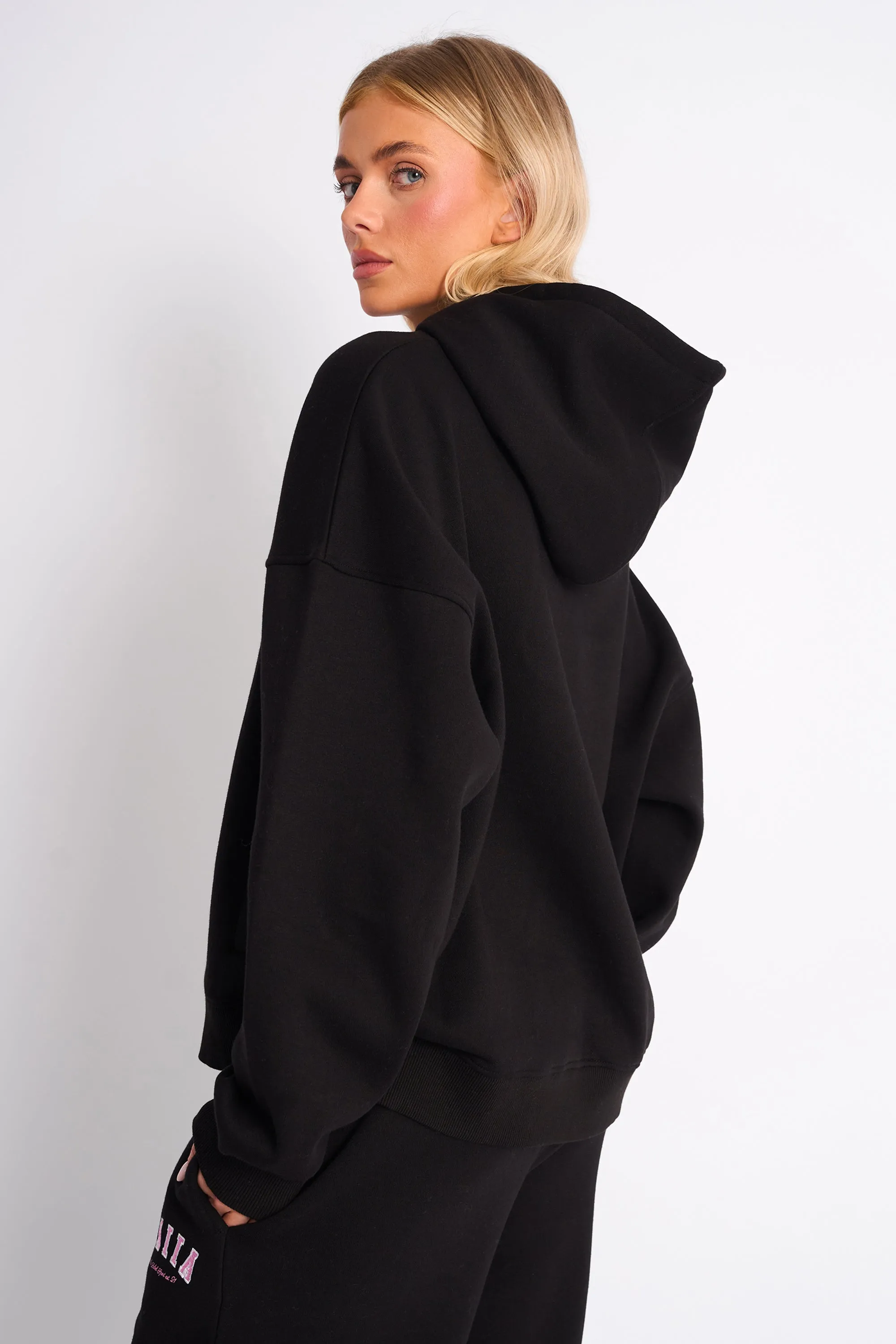 Kaiia Studio Oversized Hoodie Black & Pink sold by Kaiia the label product image thumbnail 2