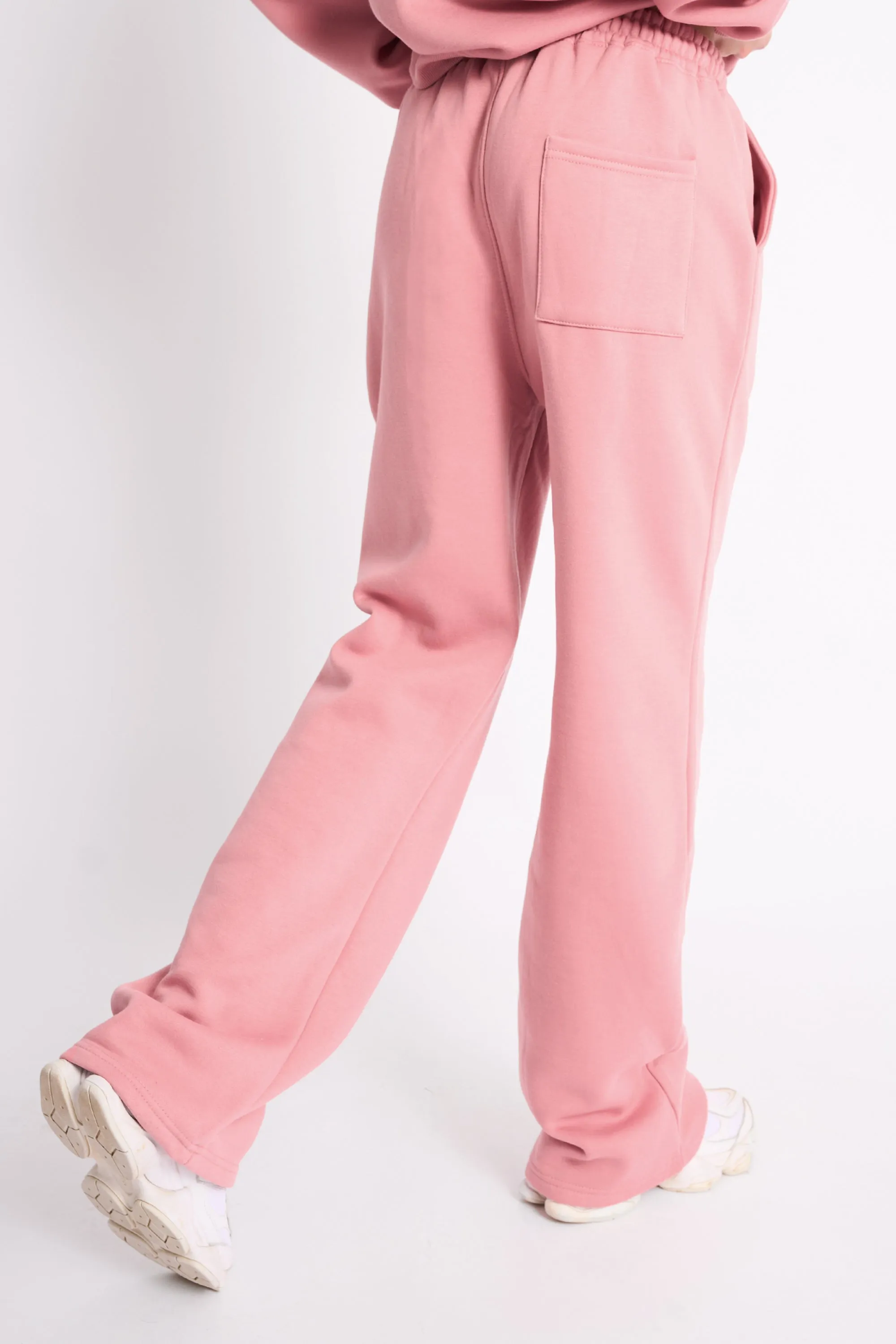 Kaiia Logo Wide Leg Jogger Blusher sold by Kaiia the label product image thumbnail 3