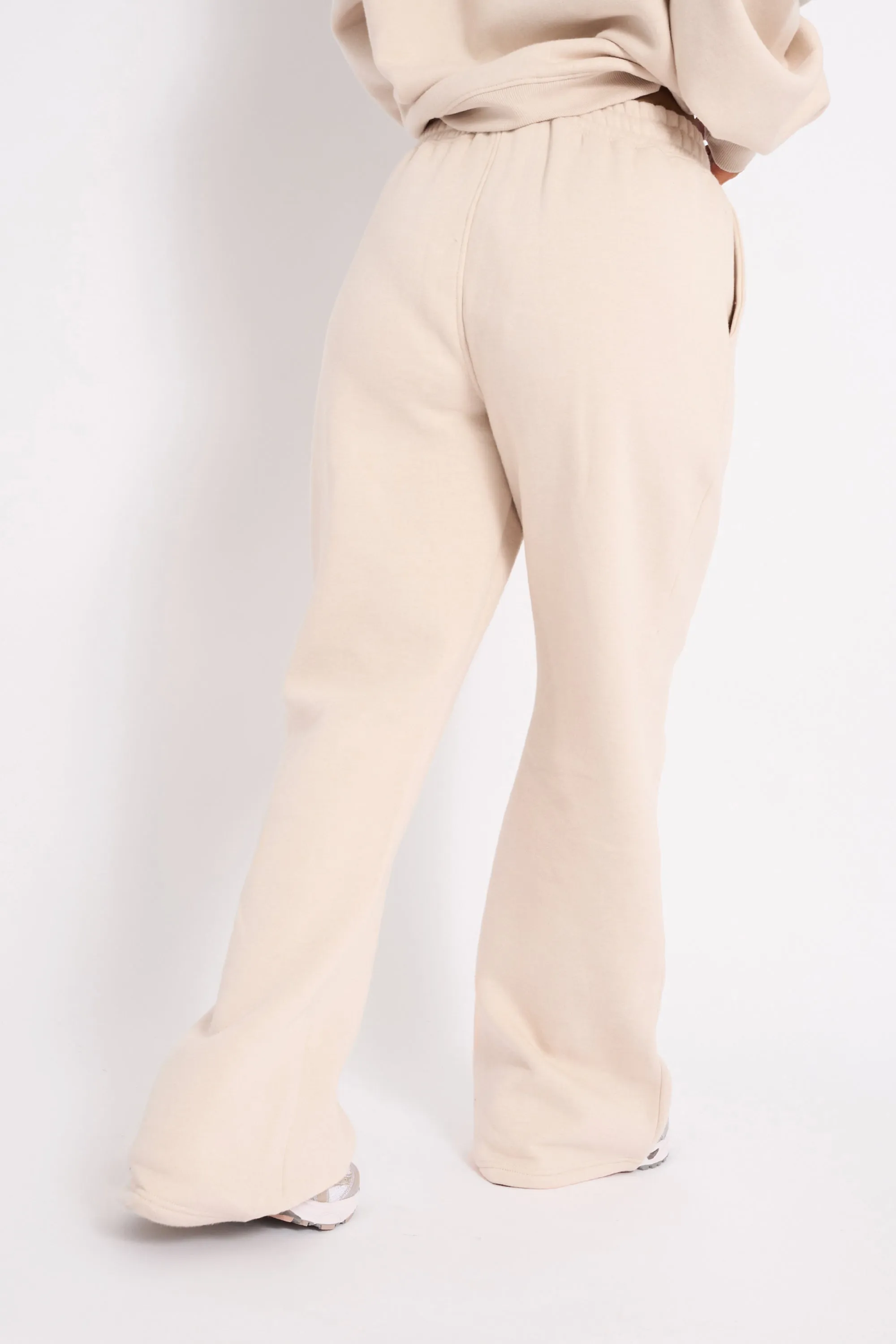 Kaiia Logo Wide Leg Joggers Cream sold by Kaiia the label product image thumbnail 3