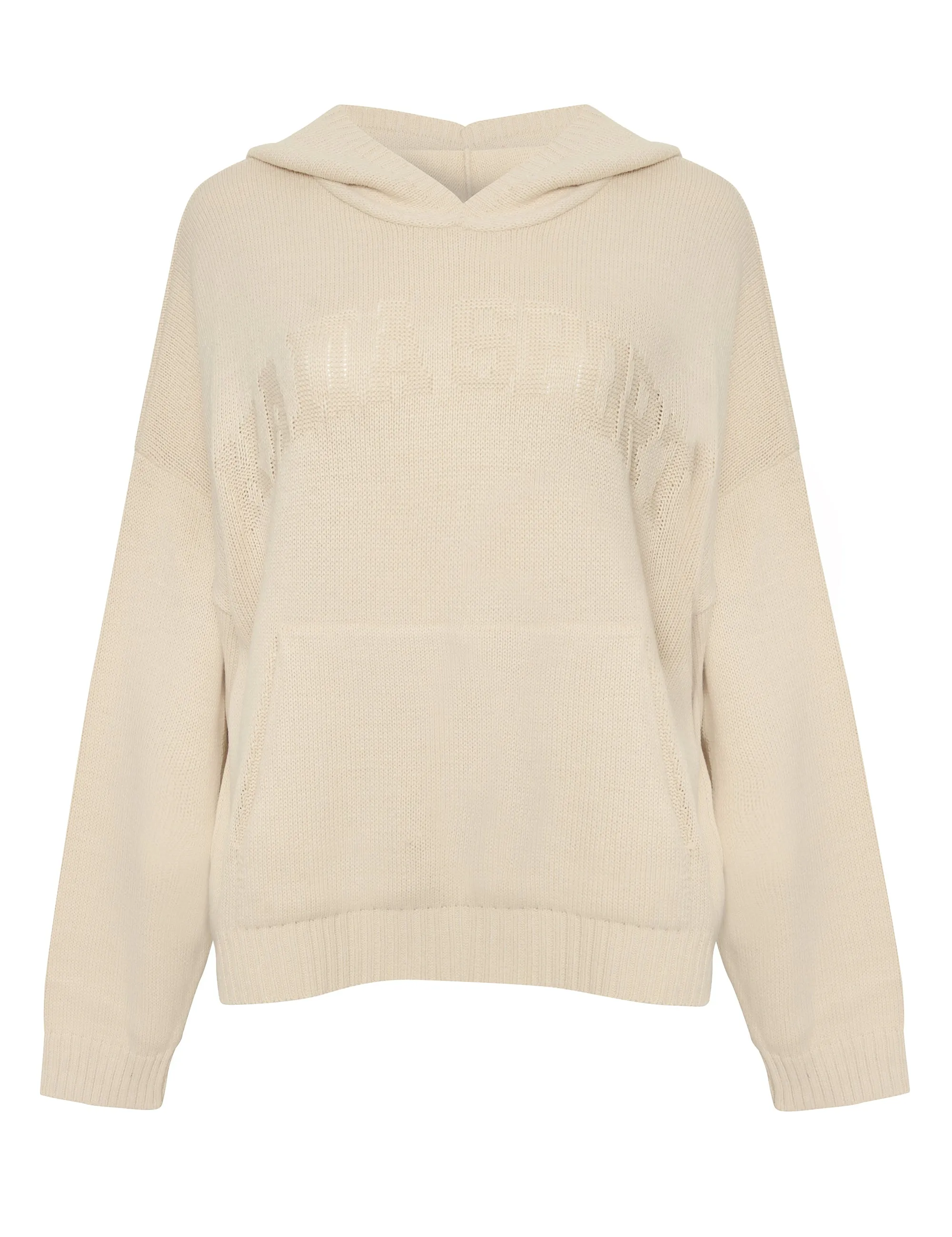 Kaiia Sport Knitted Hoodie Stone sold by Kaiia the label product image thumbnail 5