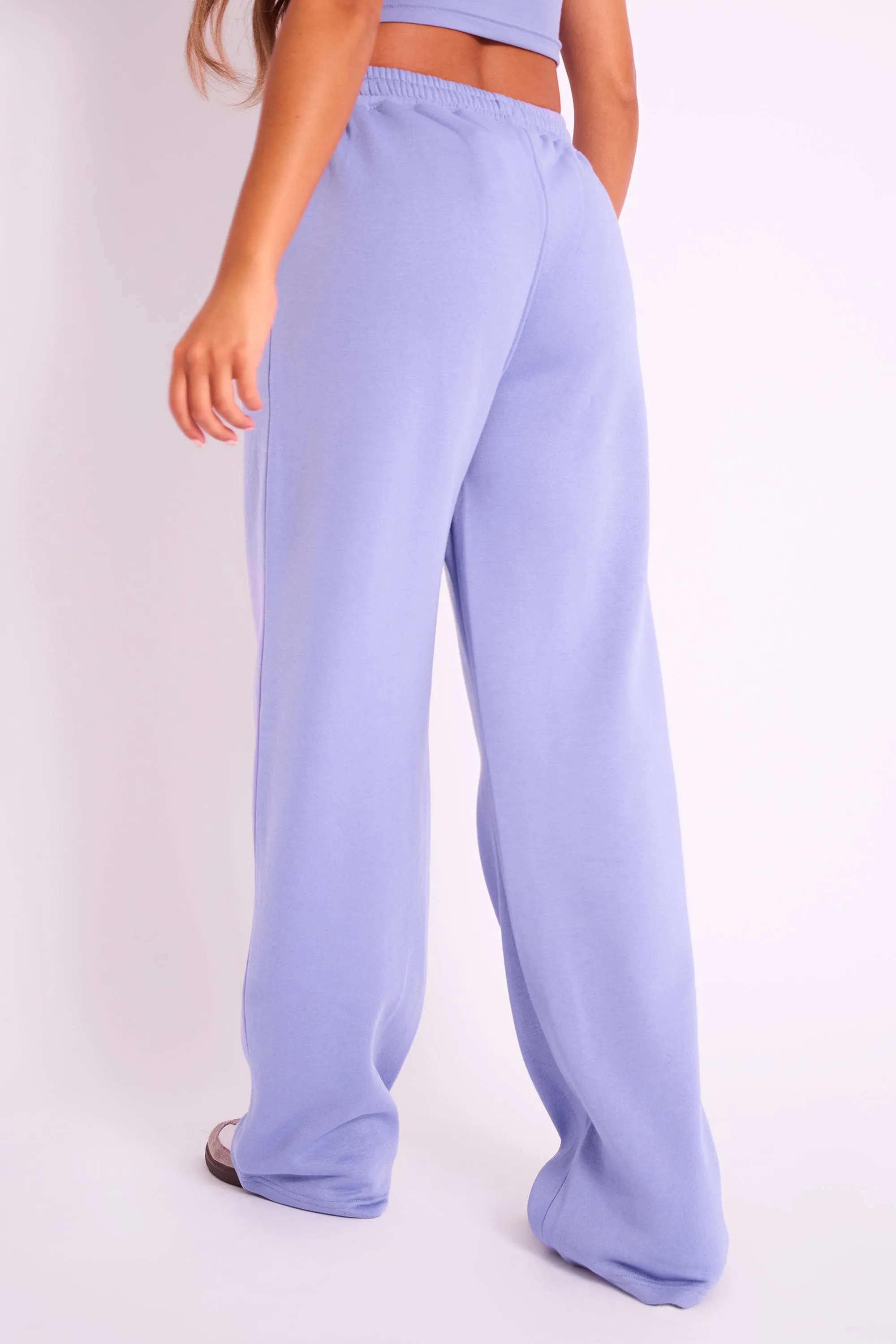 Kaiia Logo Wide Joggers Ultra Violet sold by Kaiia the label product image thumbnail 4