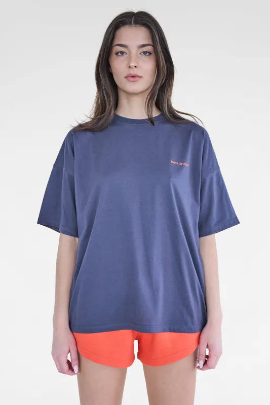 Kaiia Studio Oversized T-shirt Charcoal sold by Kaiia the label