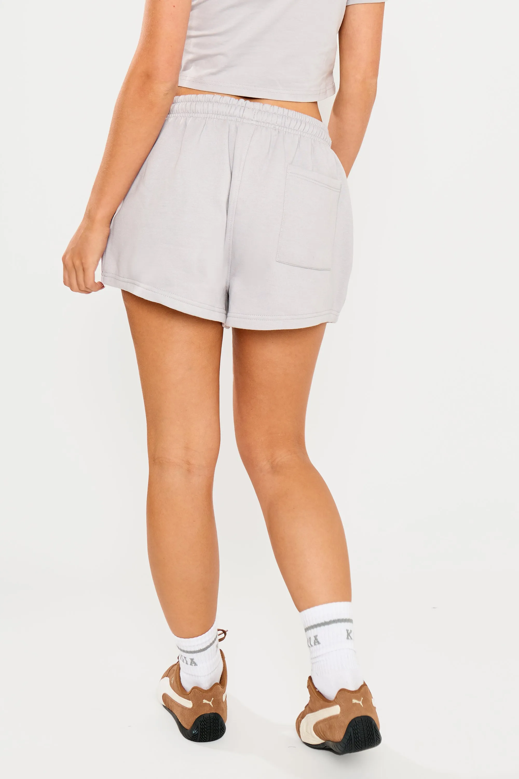 Kaiia Studio Mini Sweat Shorts Grey sold by Kaiia the label product image thumbnail 5