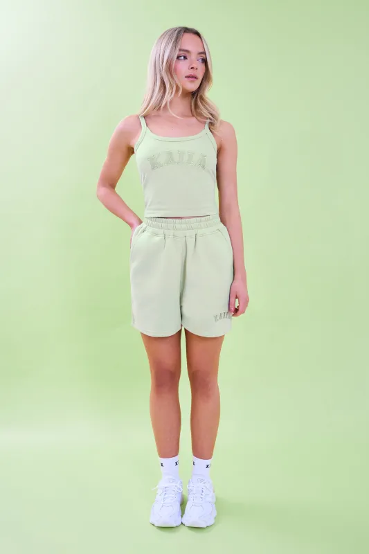 Kaiia Logo Sweat Shorts Light Green made by Kaiia the label