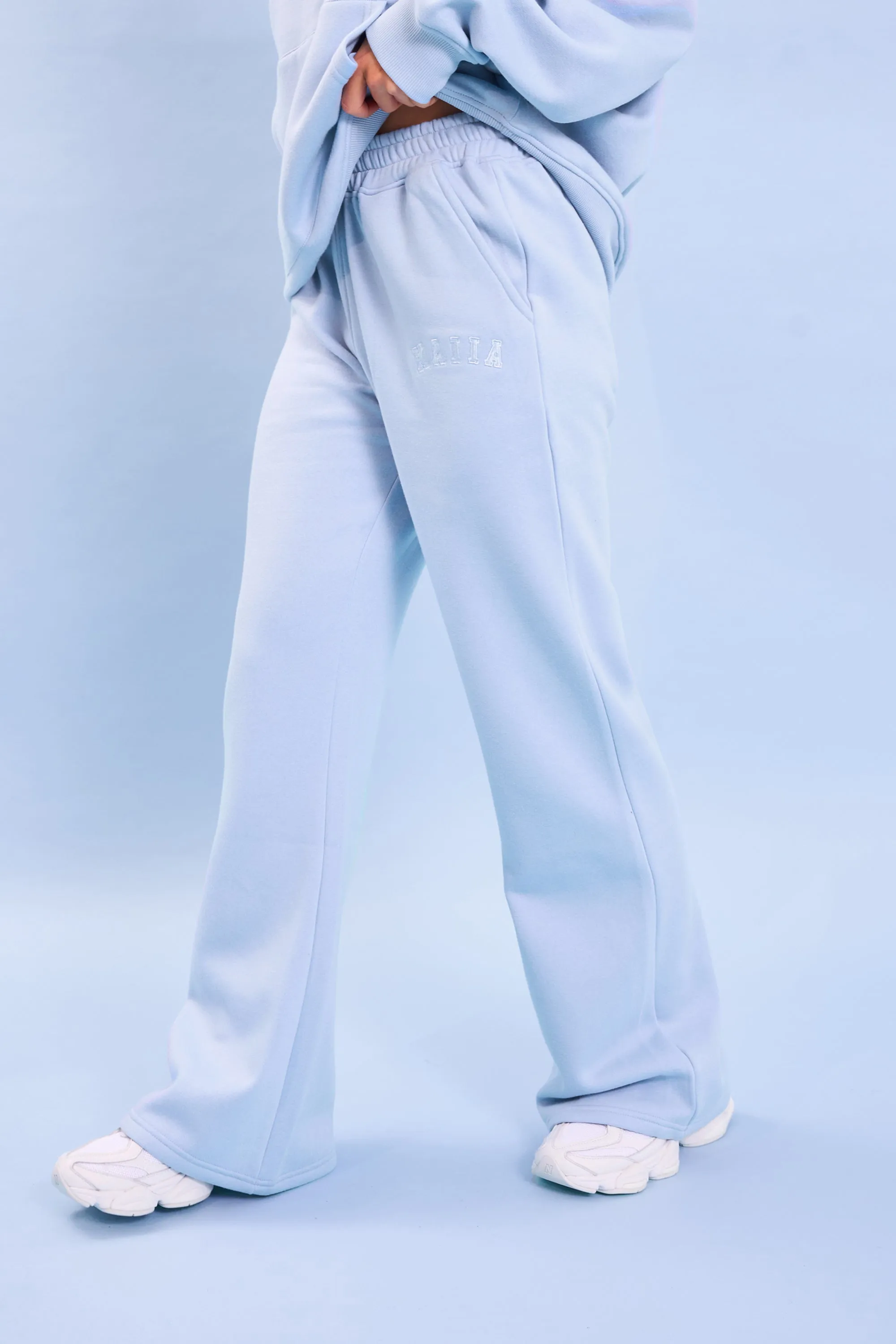 Kaiia Logo Wide Leg Sweat Pants Light Blue sold by Kaiia the label product image thumbnail 3