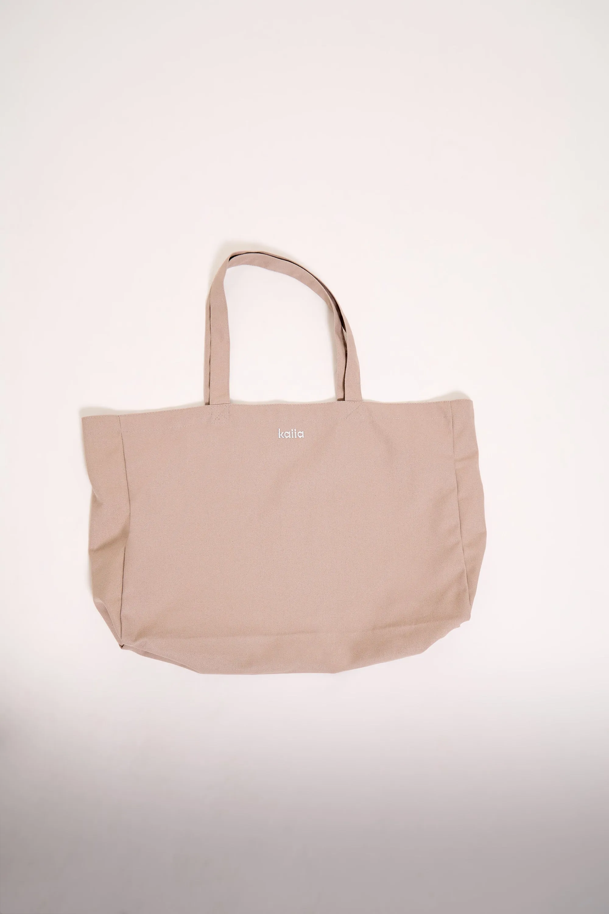 Kaiia Chrome Logo Tote Bag Grey Taupe sold by Kaiia the label product image thumbnail 2