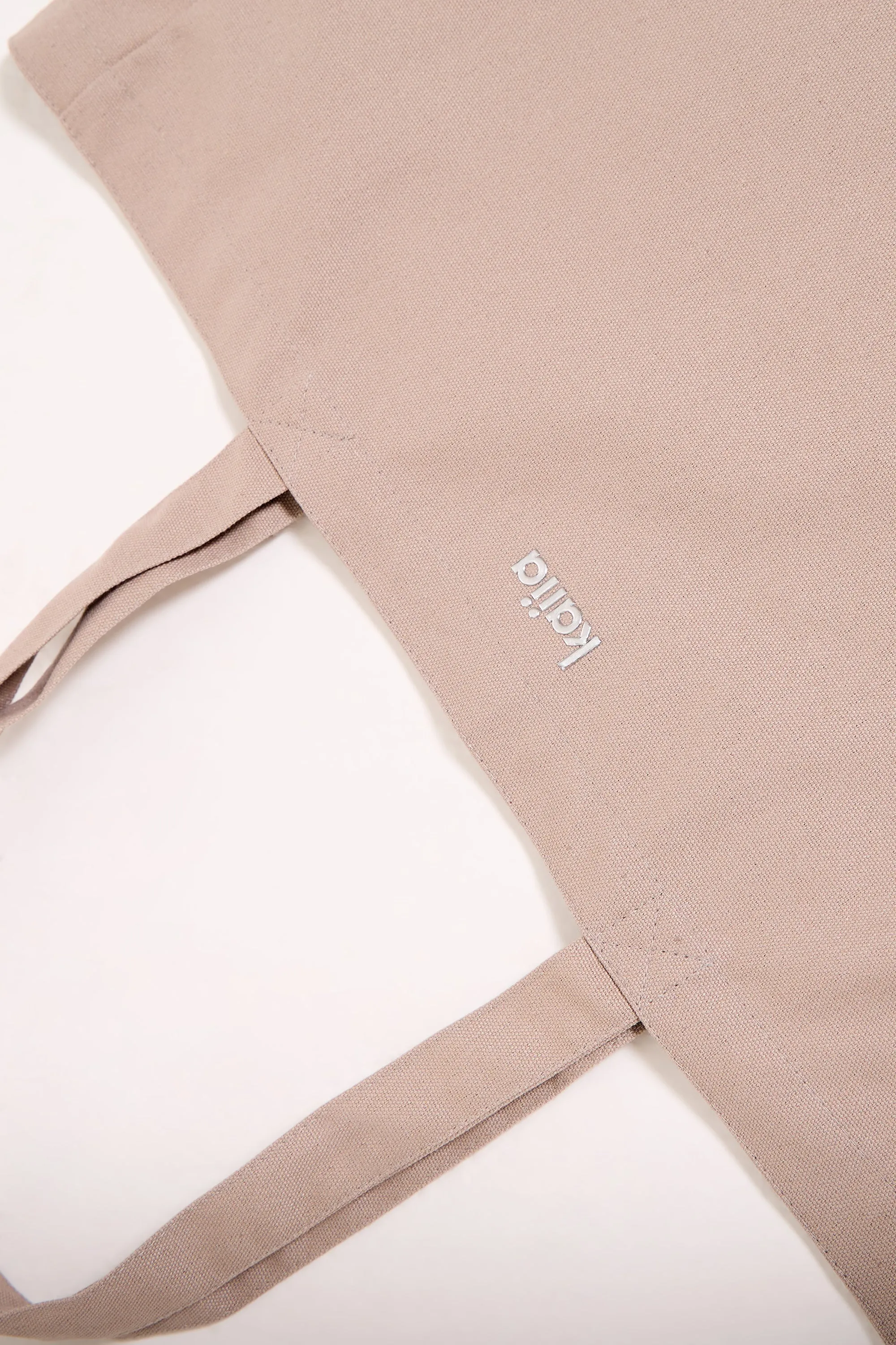 Kaiia Chrome Logo Tote Bag Grey Taupe sold by Kaiia the label product image thumbnail 3