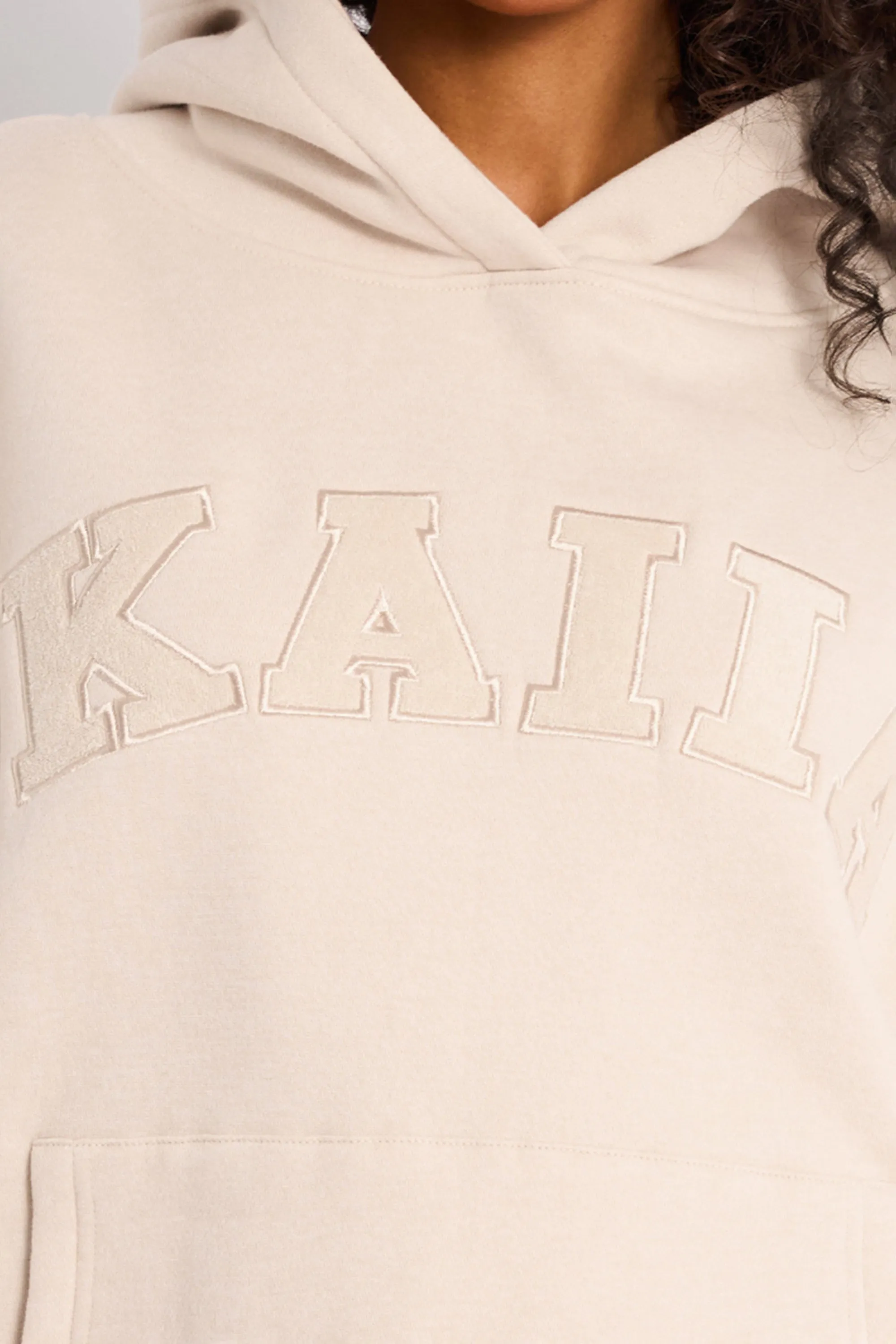 Kaiia Slogan Oversized Hoodie Cream sold by Kaiia the label product image thumbnail 4