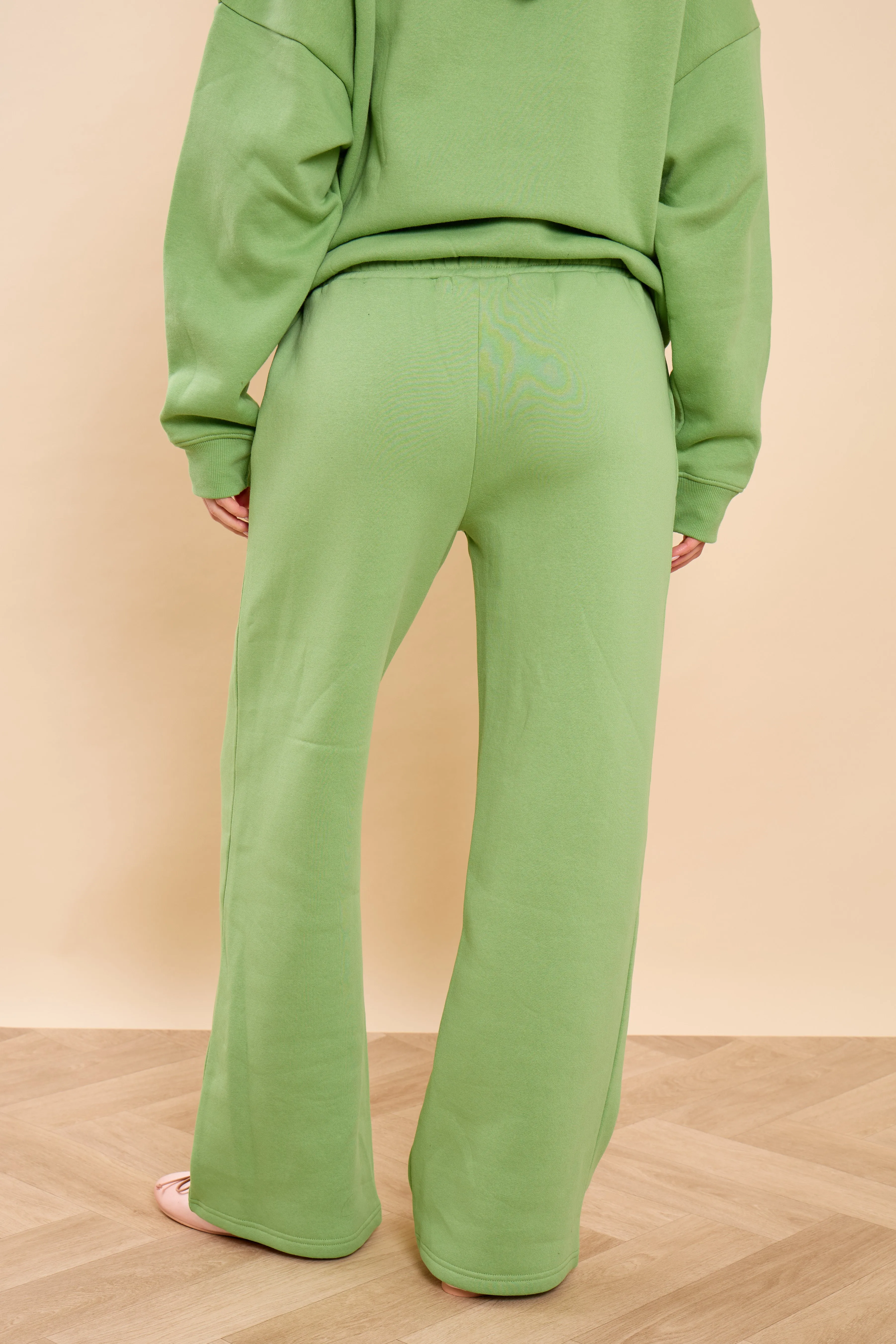 Kaiia Bubble Studio Wide Leg Joggers Matcha Latte sold by Kaiia the label product image thumbnail 4
