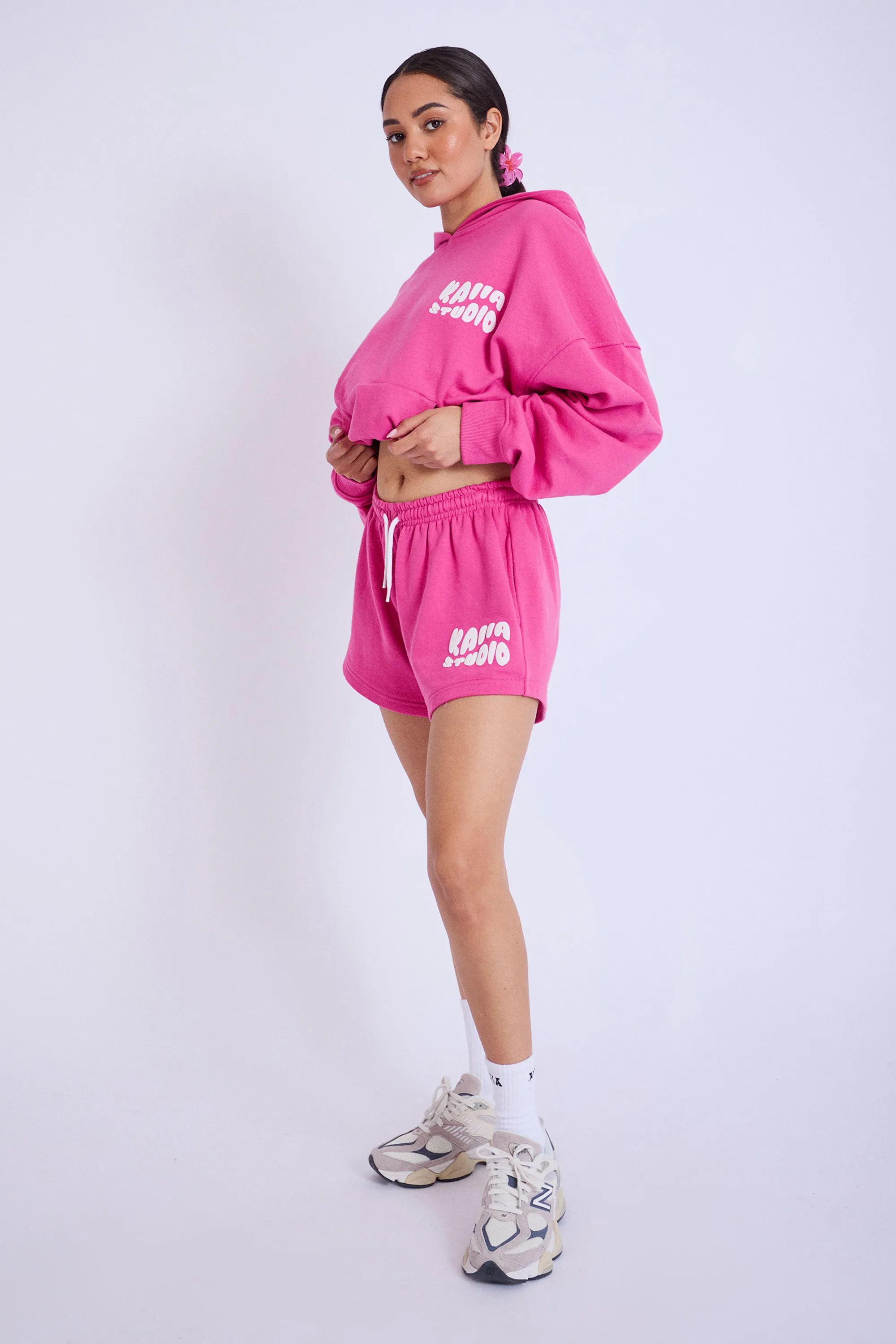 Kaiia Studio Bubble Logo Oversized Hoodie Pink sold by Kaiia the label product image thumbnail 3