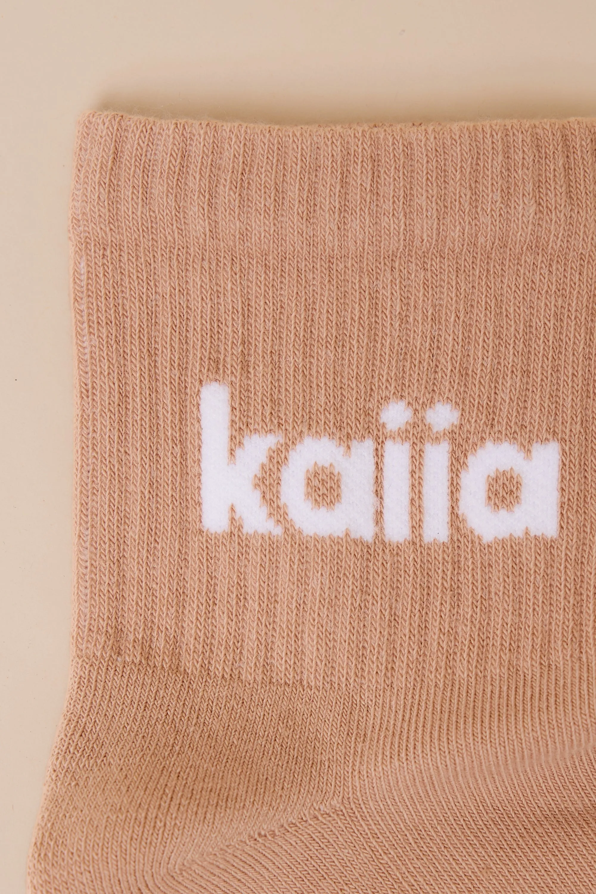 Pack of Three Kaiia Logo Socks Chalk, Eucalyptus & Clay Pink sold by Kaiia the label product image thumbnail 3