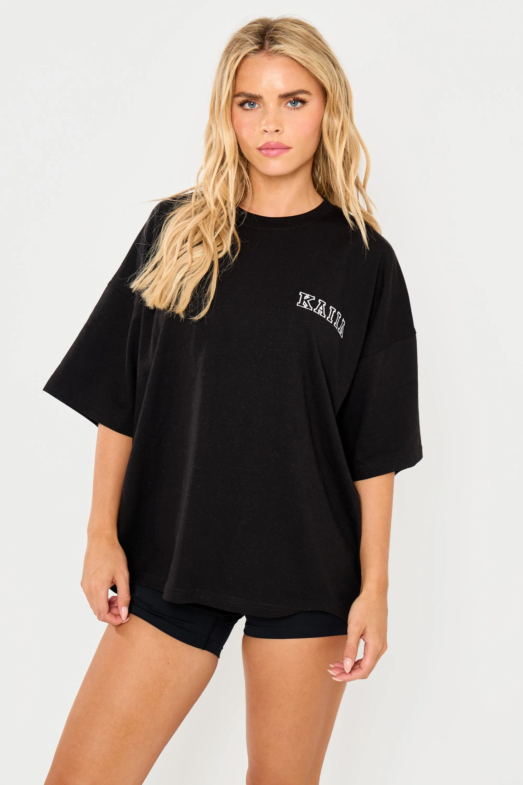 Kaiia Logo Oversized T-shirt in Black sold by Kaiia the label product image thumbnail 5