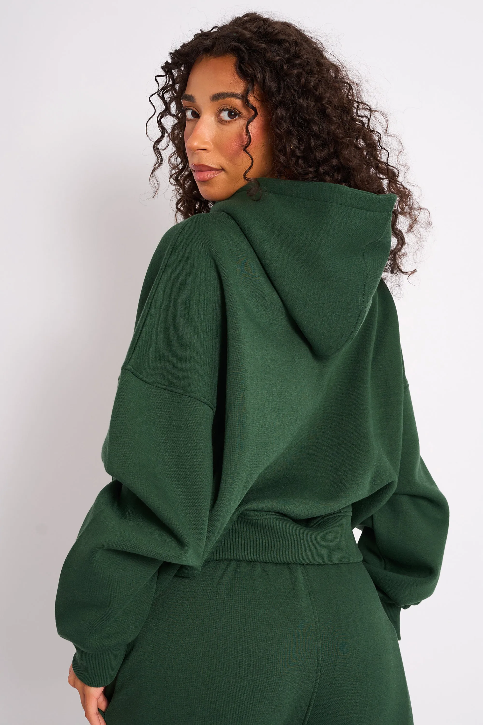 Kaiia Oversized Logo Hoodie Forest Green sold by Kaiia the label product image thumbnail 2