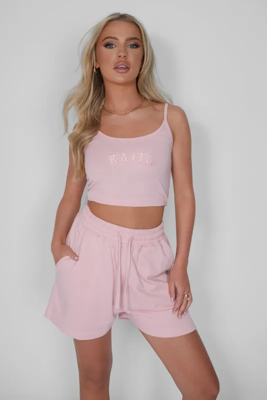Kaiia Sweat Shorts Soft Pink made by Kaiia the label