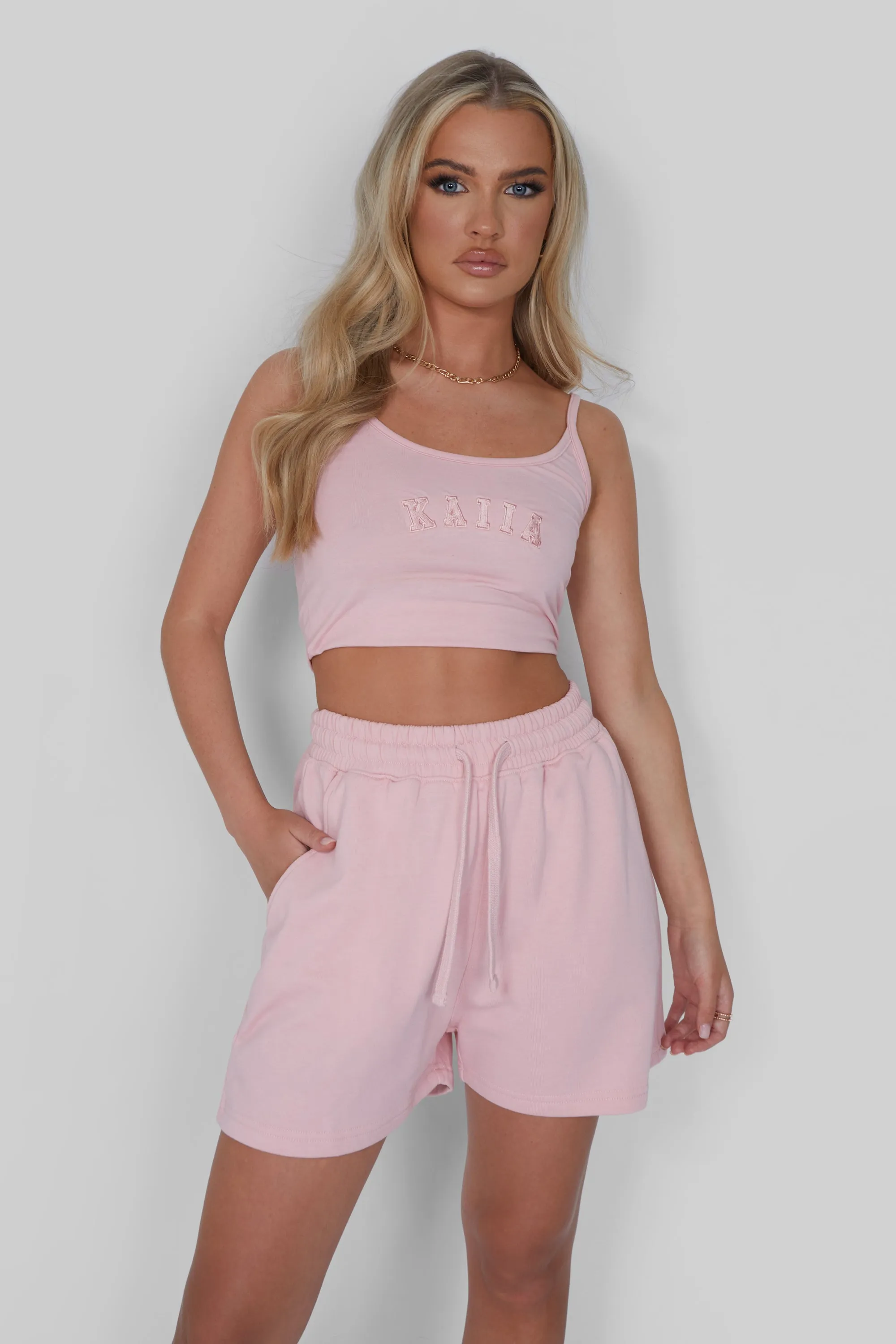 Kaiia Sweat Shorts Soft Pink sold by Kaiia the label product image thumbnail 5