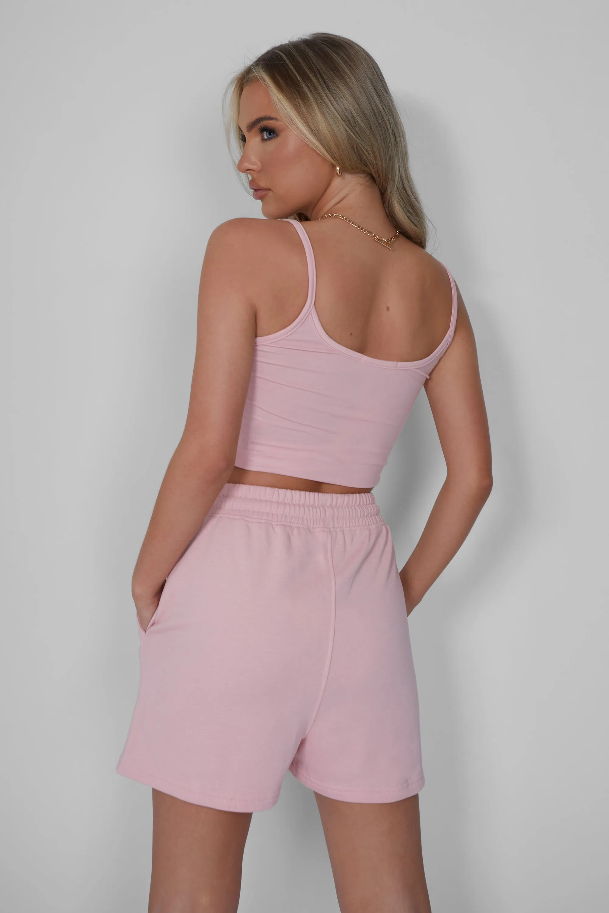 Kaiia Sweat Shorts Soft Pink sold by Kaiia the label product image thumbnail 4