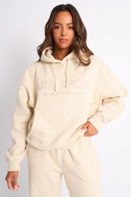Kaiia Sport Oversized Hoodie Buttercream made by Kaiia the label