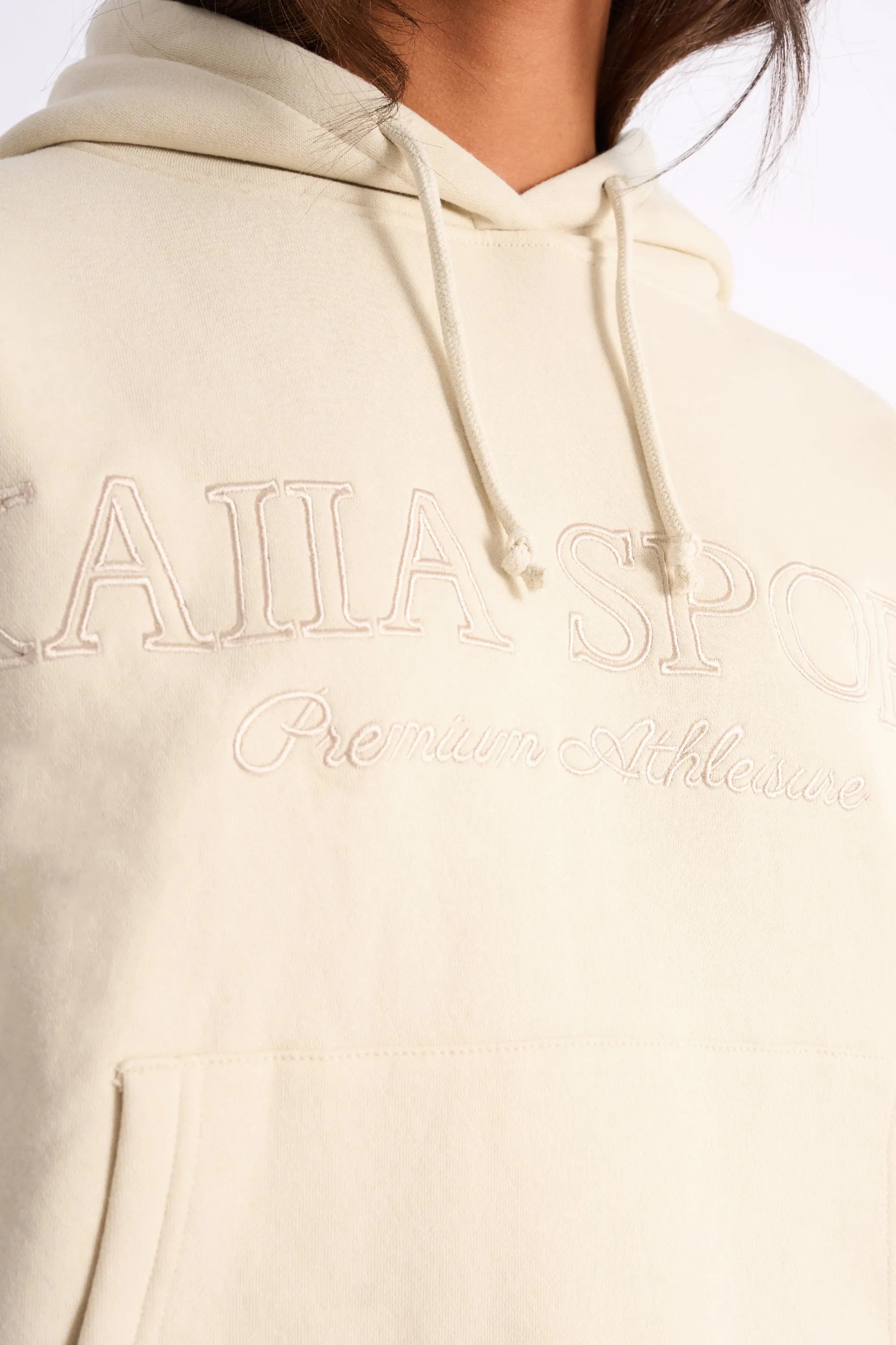 Kaiia Sport Oversized Hoodie Buttercream sold by Kaiia the label product image thumbnail 4