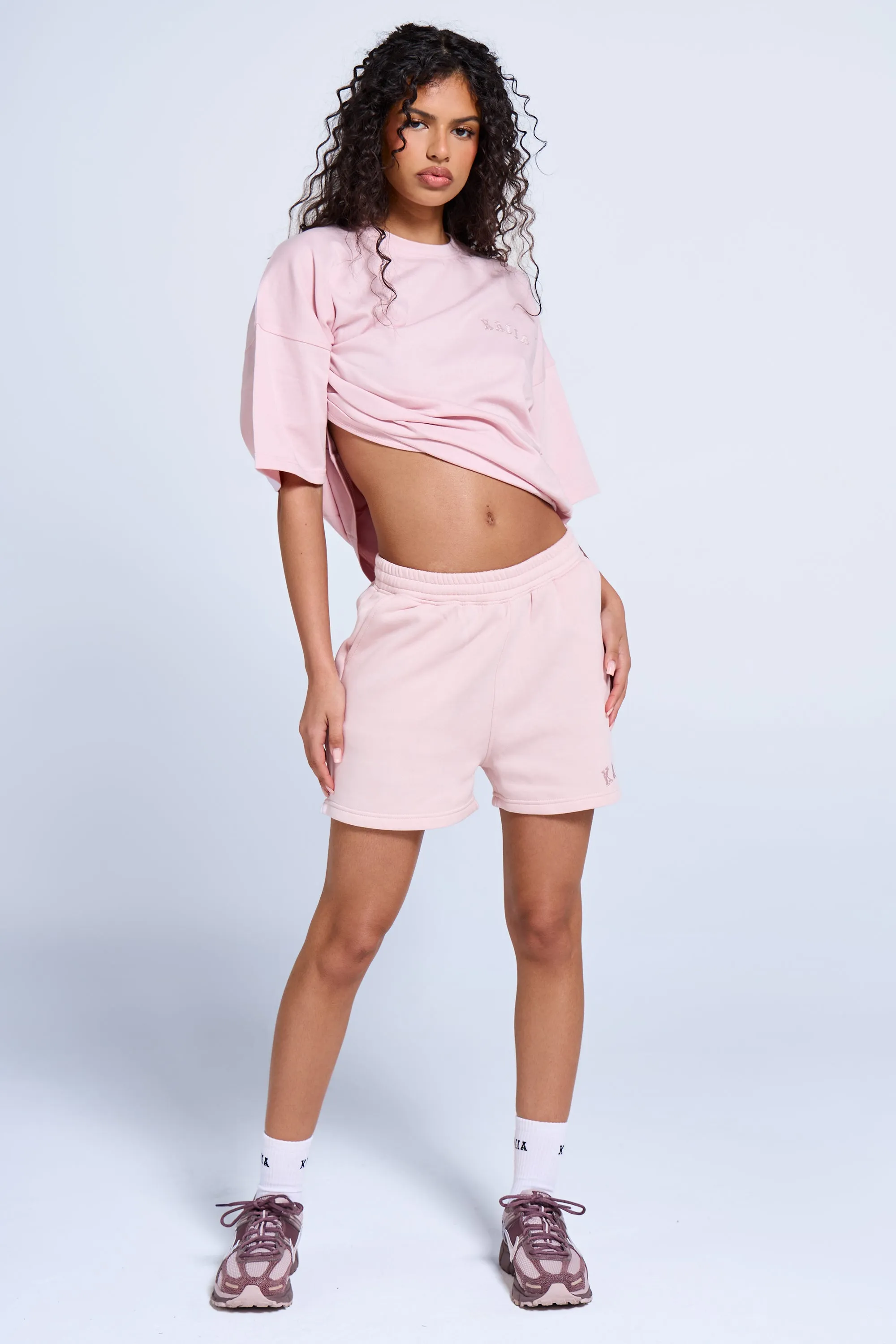 Kaiia Logo Oversized T-shirt Pink Chai sold by Kaiia the label product image thumbnail 3