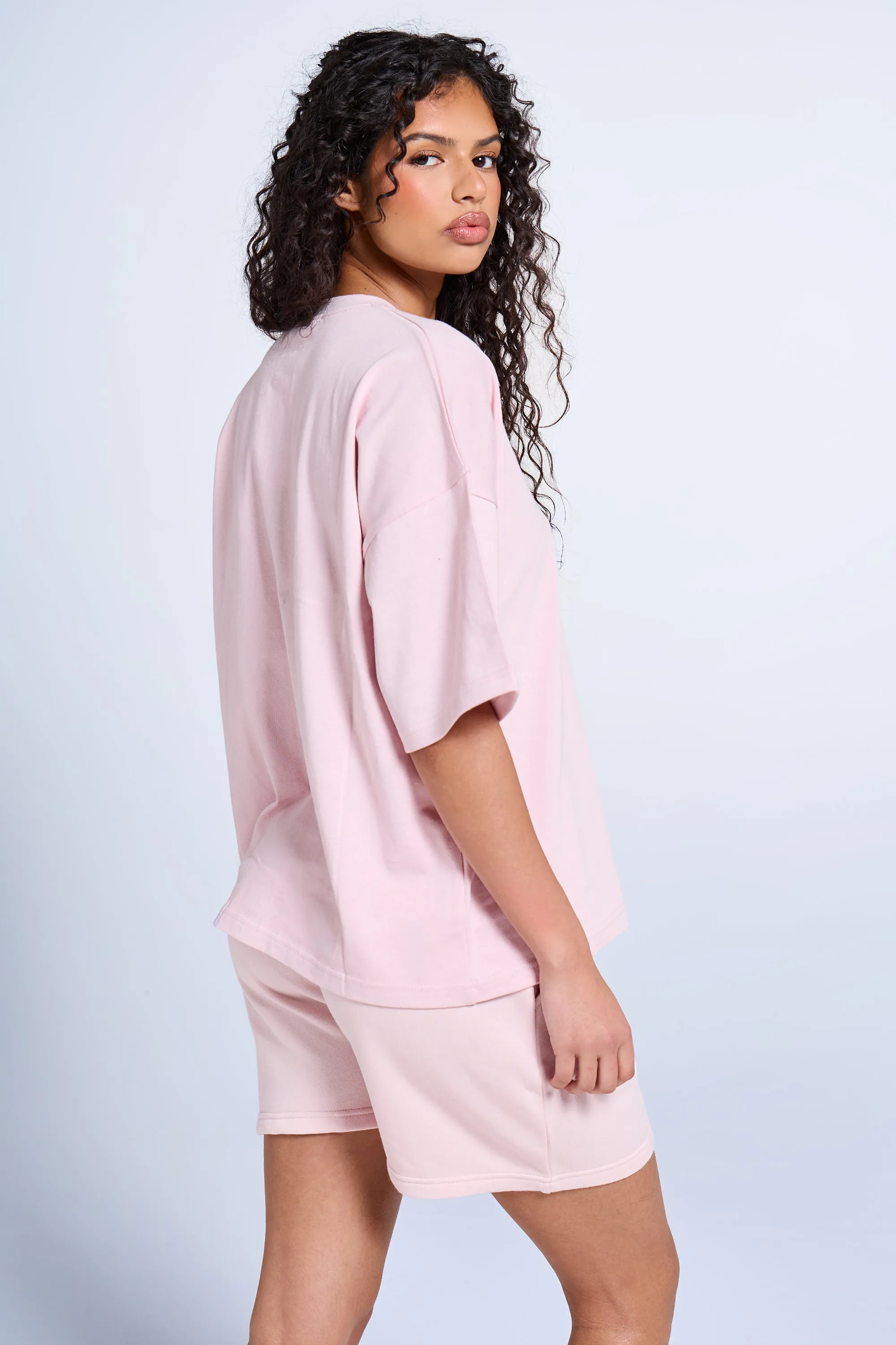 Kaiia Logo Oversized T-shirt Pink Chai sold by Kaiia the label product image thumbnail 4