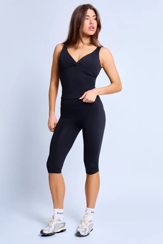Kaiia Sculpt Capri Leggings Black made by Kaiia the label