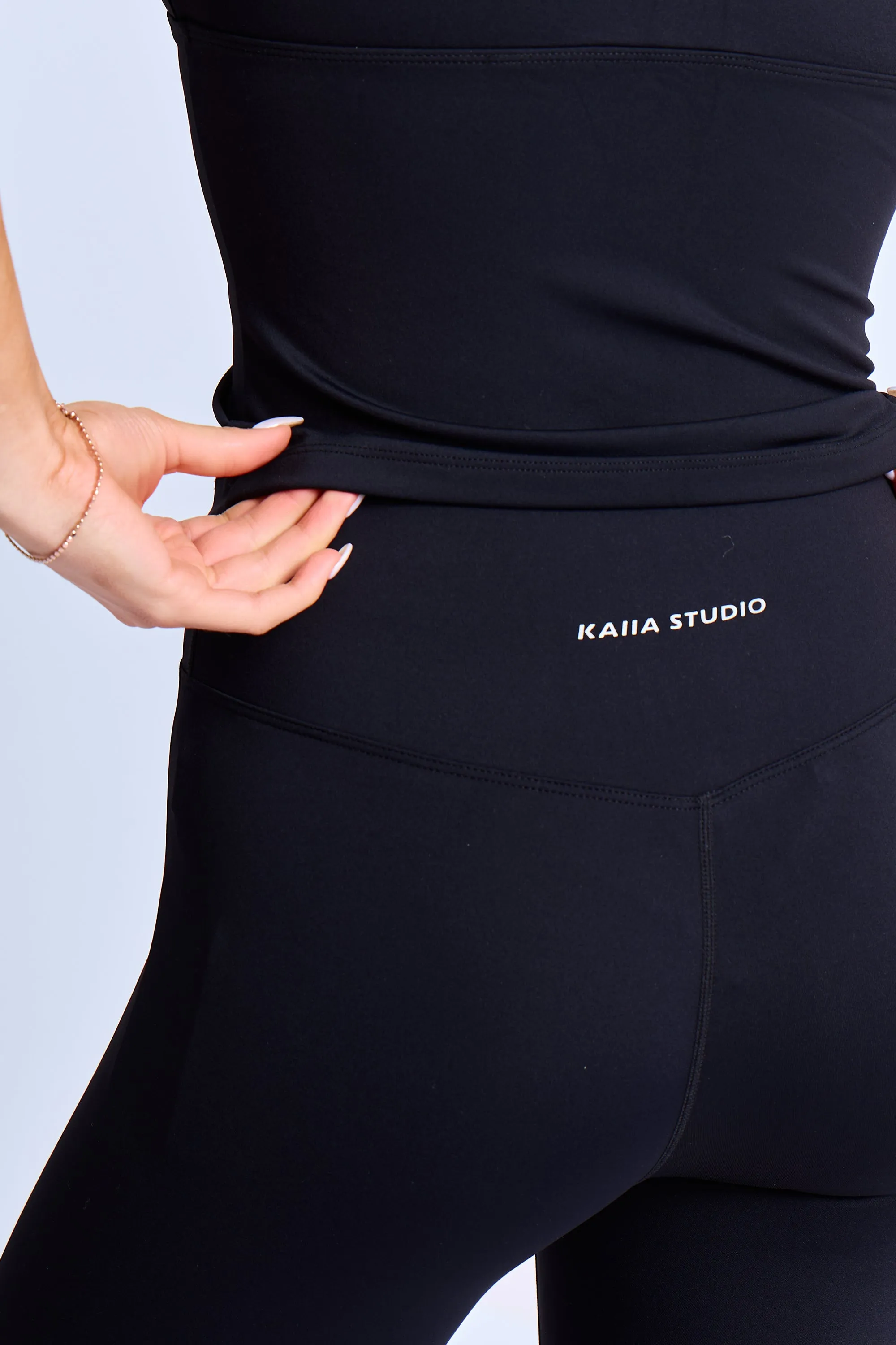 Kaiia Sculpt Capri Leggings Black sold by Kaiia the label product image thumbnail 2