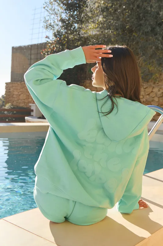 Kaiia Bubble Graphic Oversized Hoodie Mojito Mint made by Kaiia the label