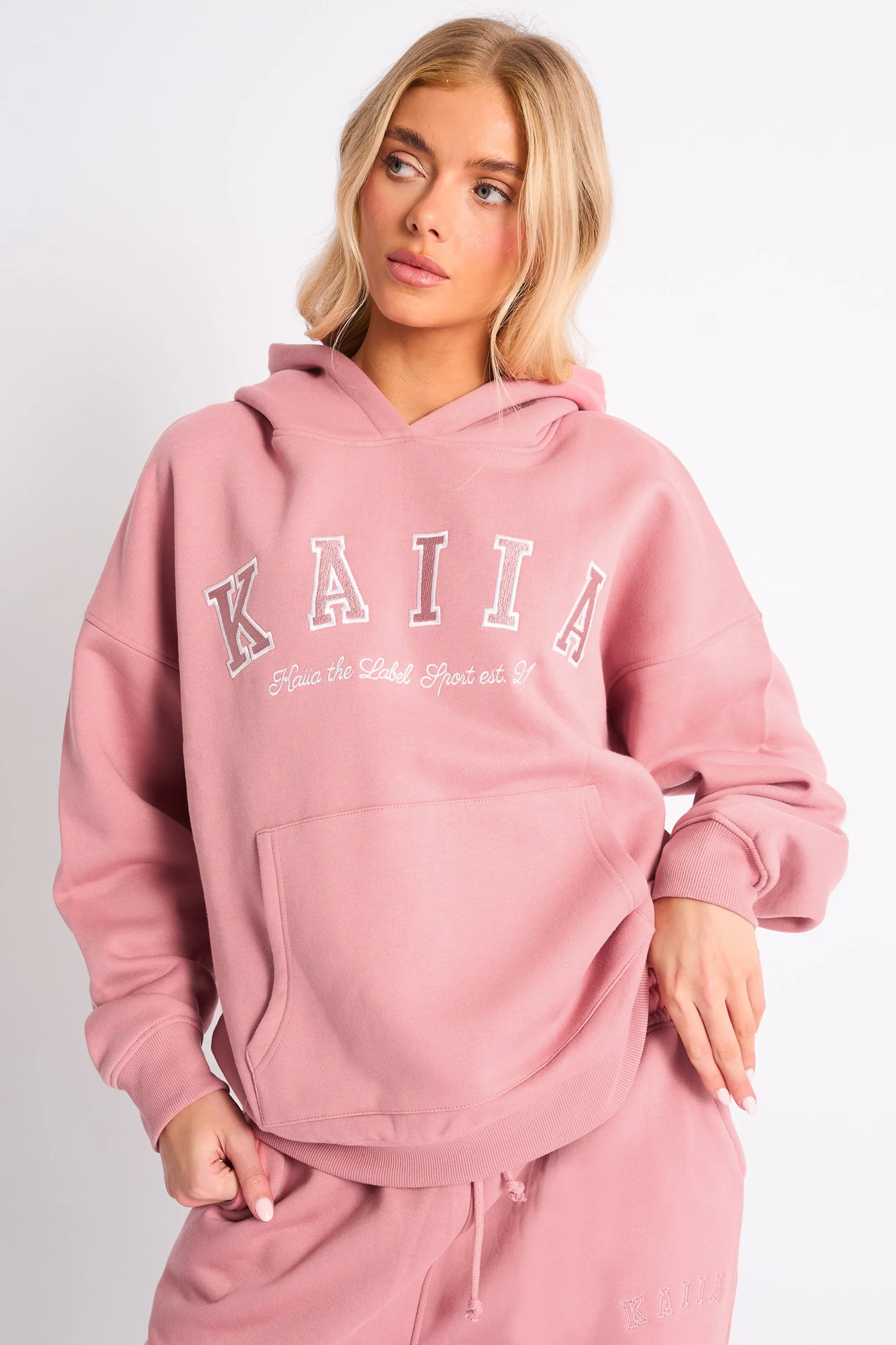 Kaiia Slogan Oversized Hoodie Blusher sold by Kaiia the label