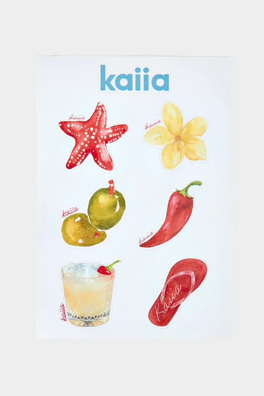 Kaiia Summer Sticker Pack Multi made by Kaiia the label