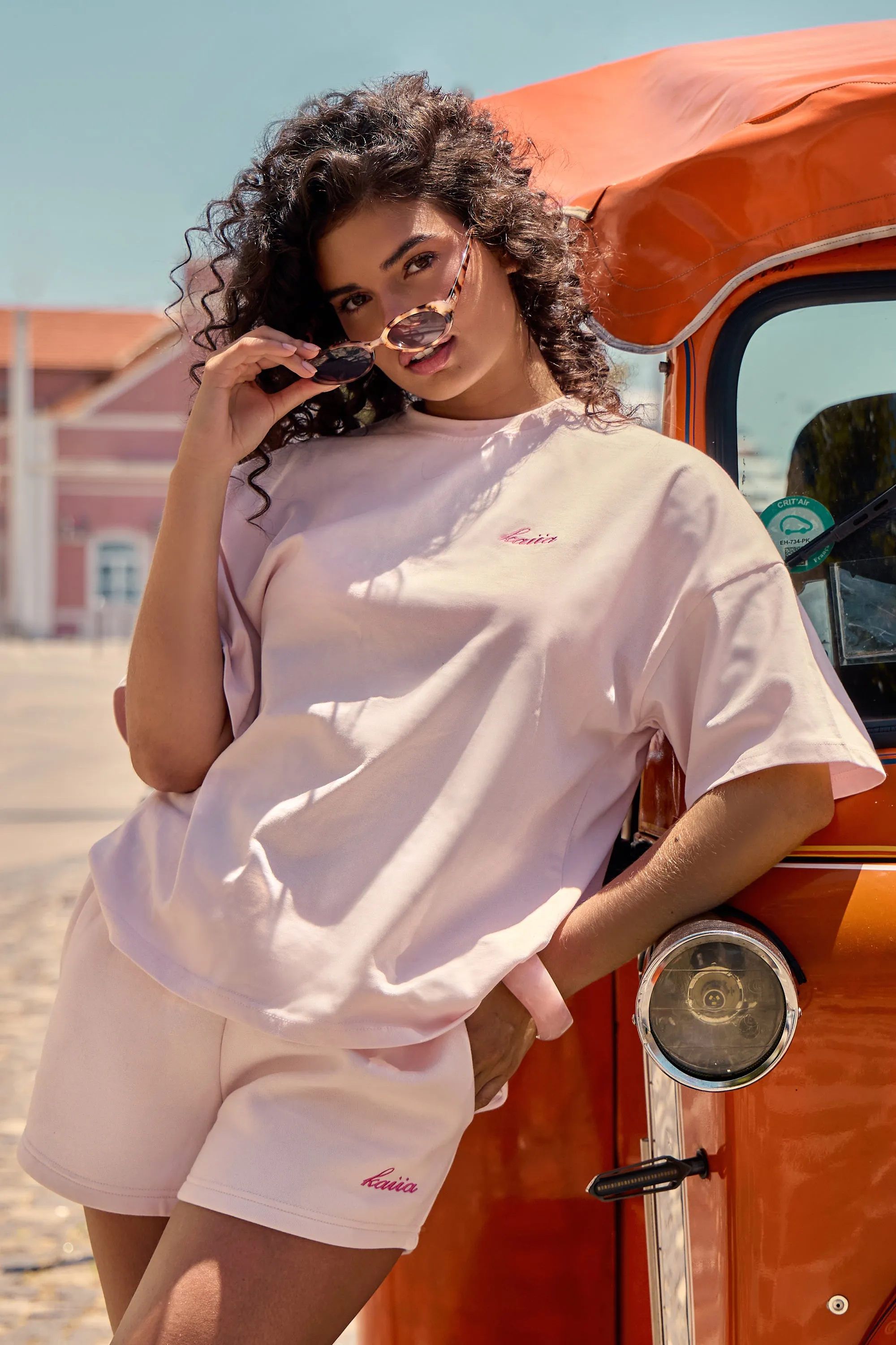 Kaiia Icon Graphic Oversized T-shirt Marshmallow Pink sold by Kaiia the label