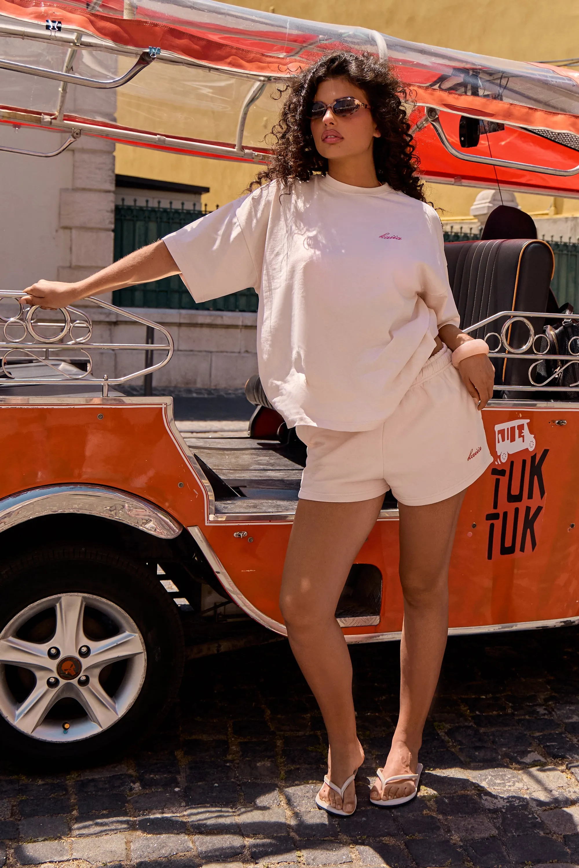 Kaiia Icon Graphic Oversized T-shirt Marshmallow Pink sold by Kaiia the label product image thumbnail 3