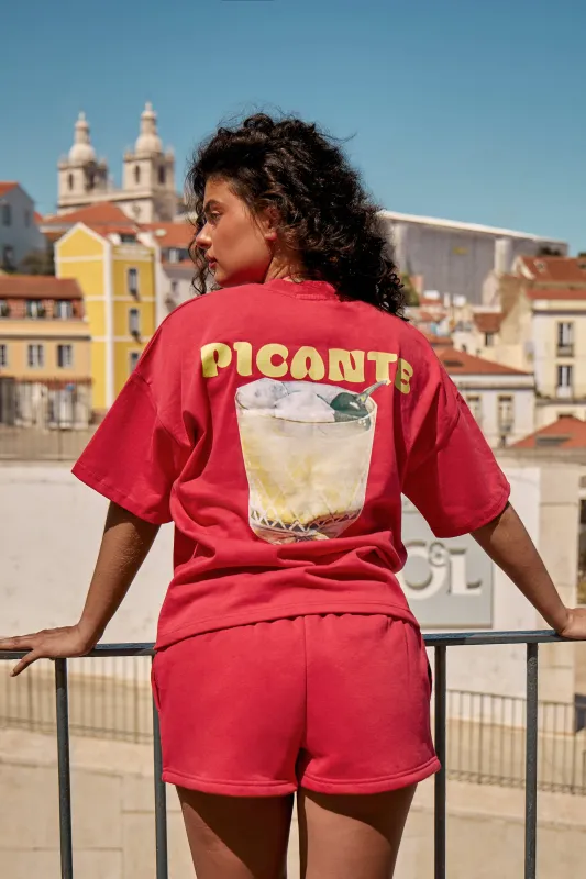Kaiia Picante Graphic Oversized T-shirt Chilli Red made by Kaiia the label