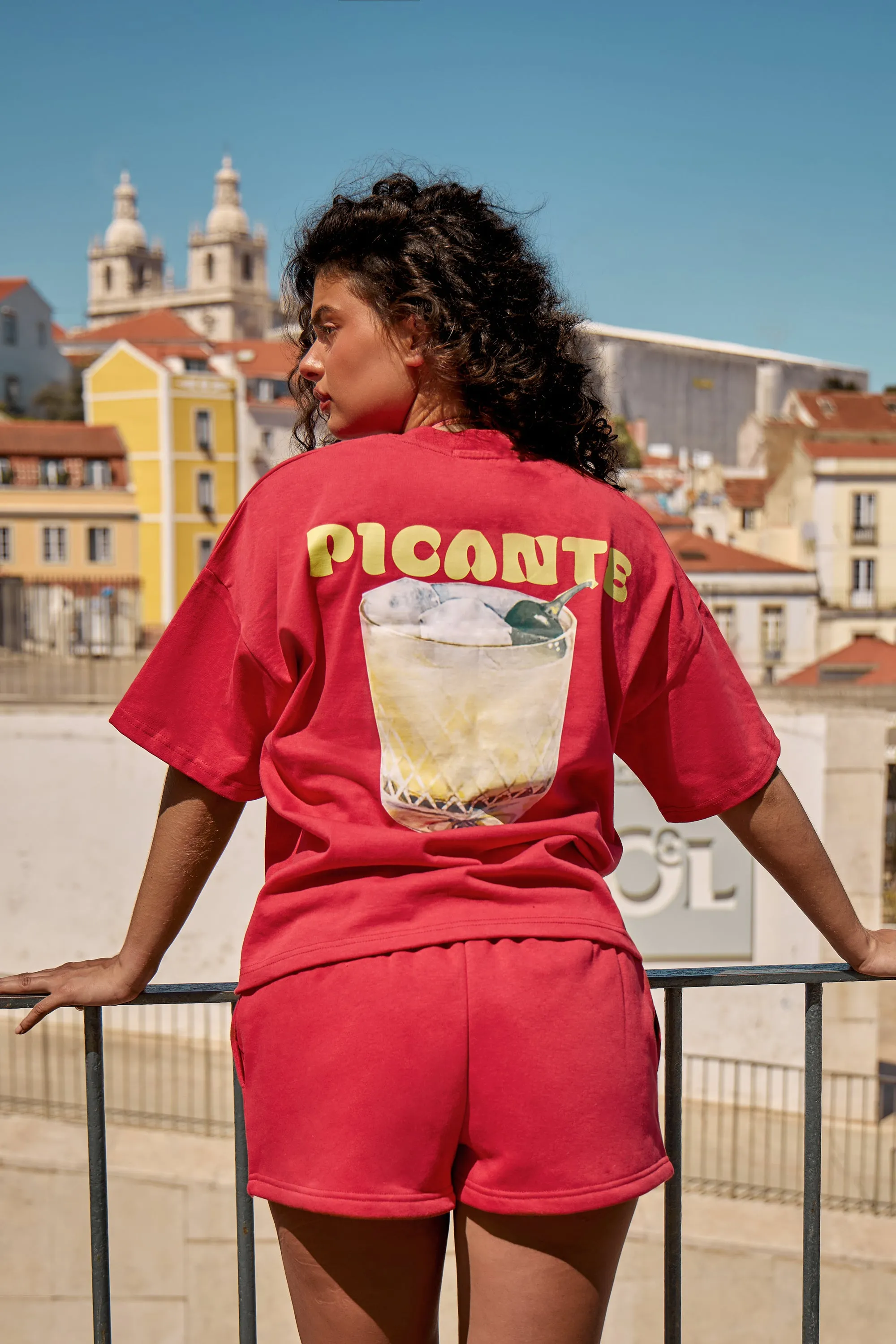 Kaiia Picante Graphic Oversized T-shirt Chilli Red sold by Kaiia the label